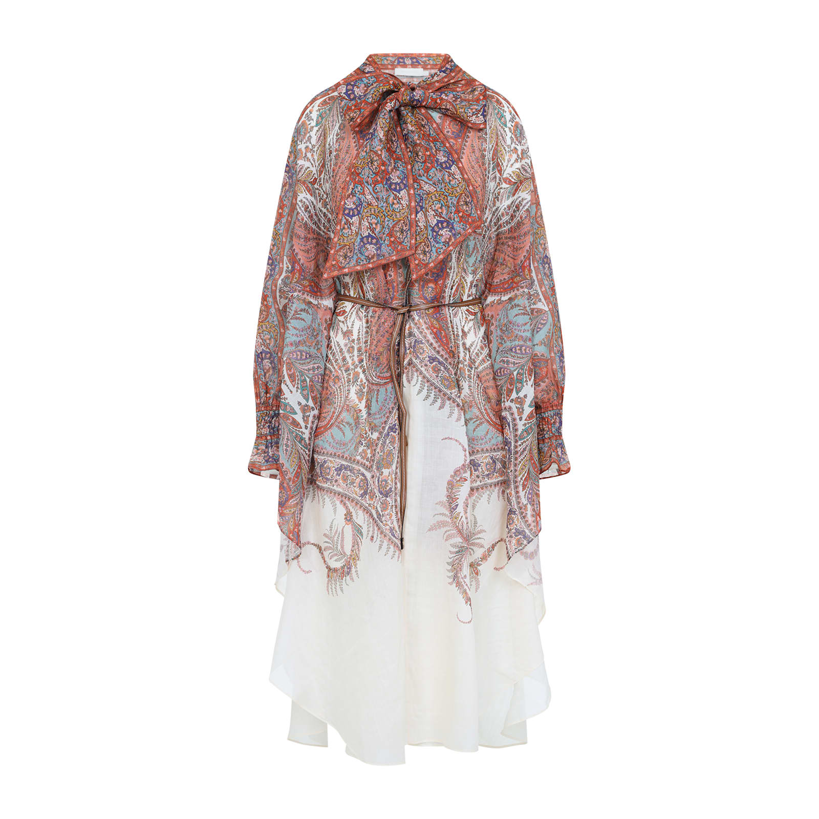 Zimmermann Layered Multicolour Dress With Paisley Patterns In Multi