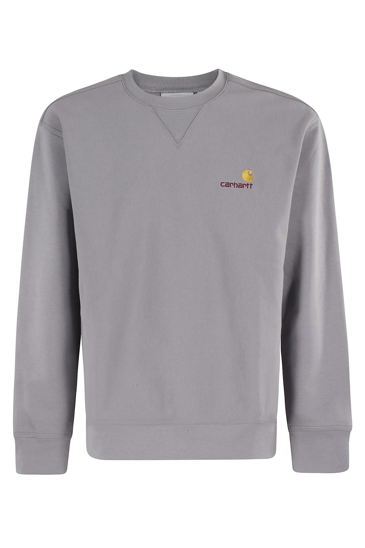 Carhartt American Script Sweatshirt In Gray