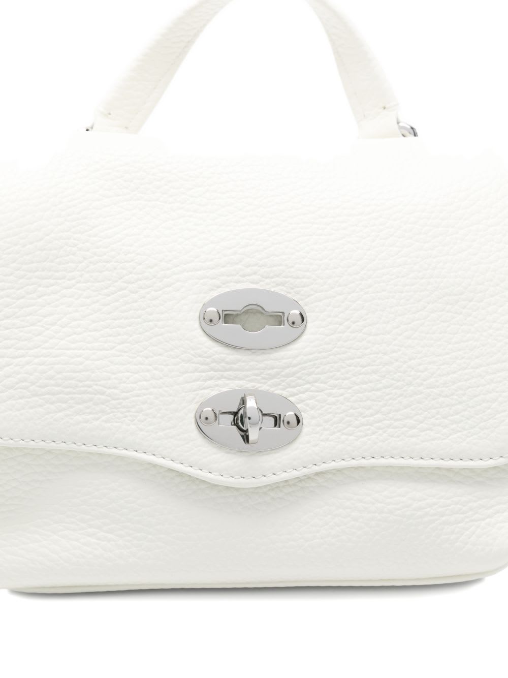 Zanellato Postina Daily Baby Leather Handbag In White