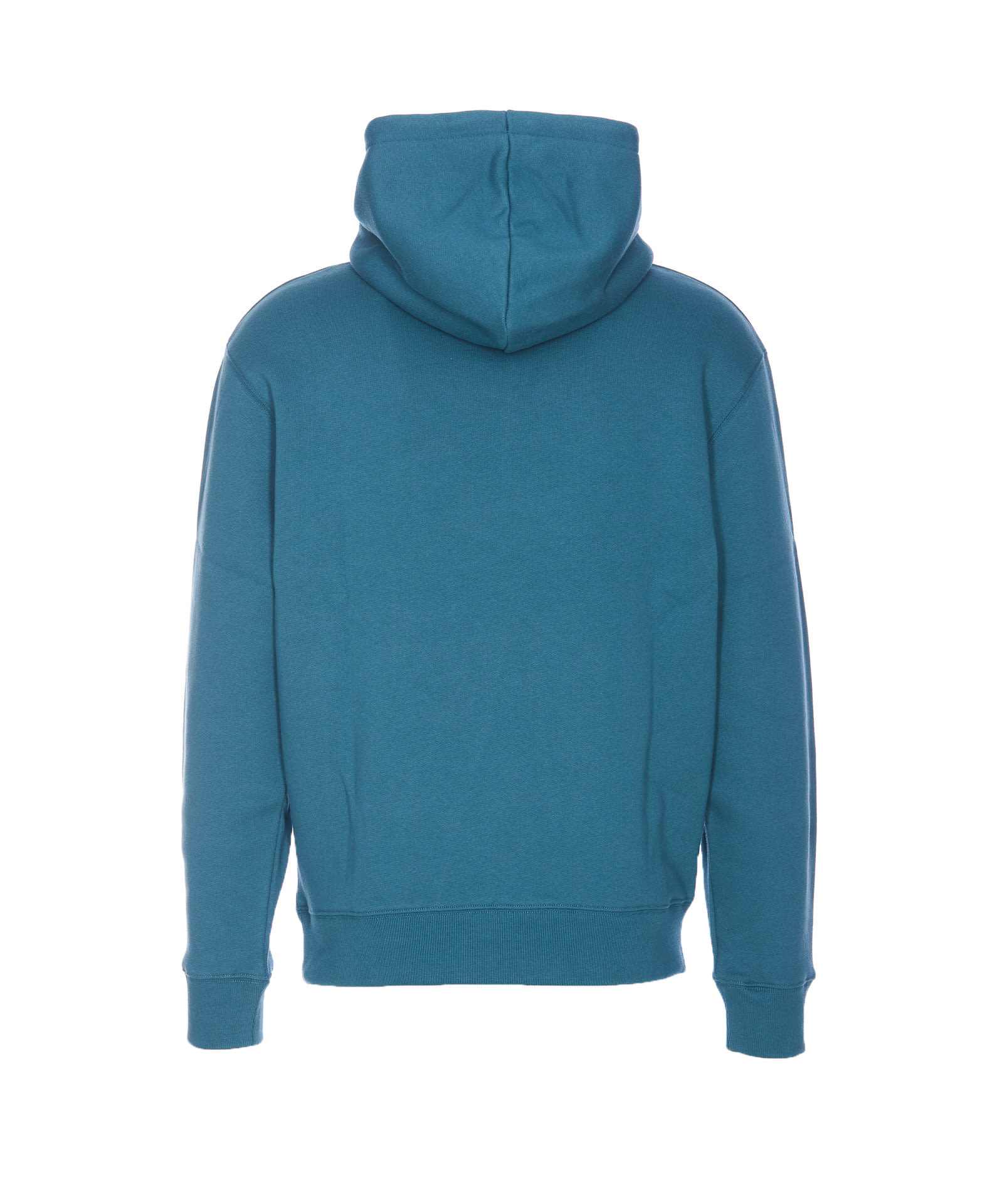 Shop Maison Kitsuné Bold Fox Head Patch Hoodie In Blue