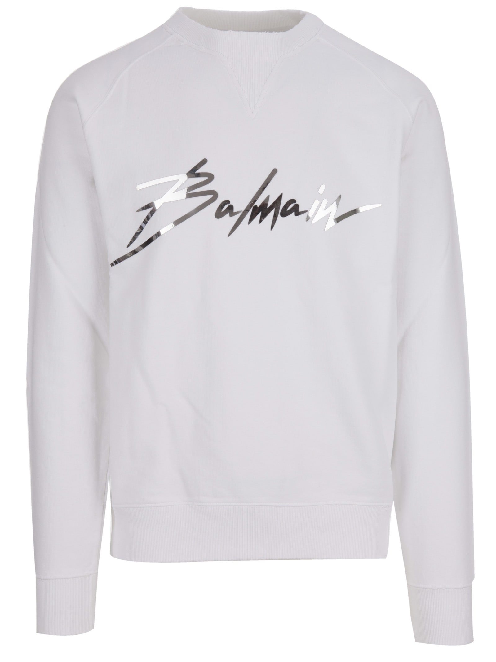 balmain sweatshirt white