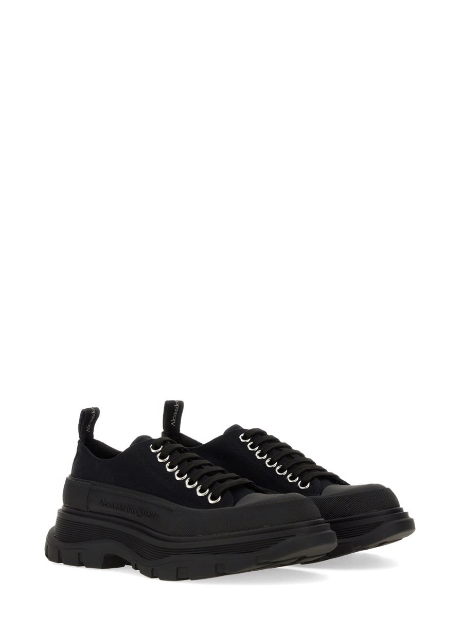 Shop Alexander Mcqueen Tread Slick Sneaker In Black