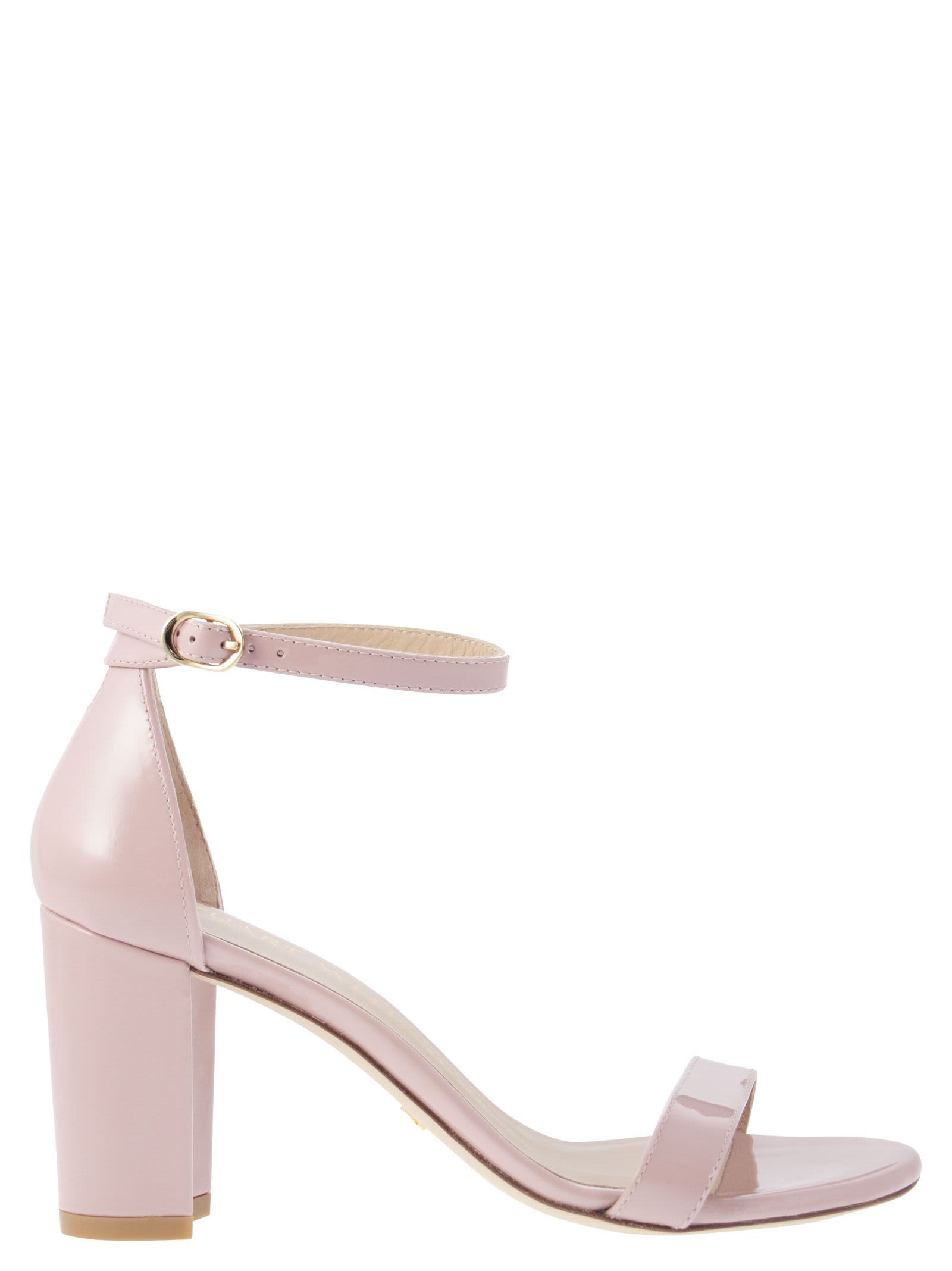 Shop Stuart Weitzman Nearlynude - High Open Sandal In Powder