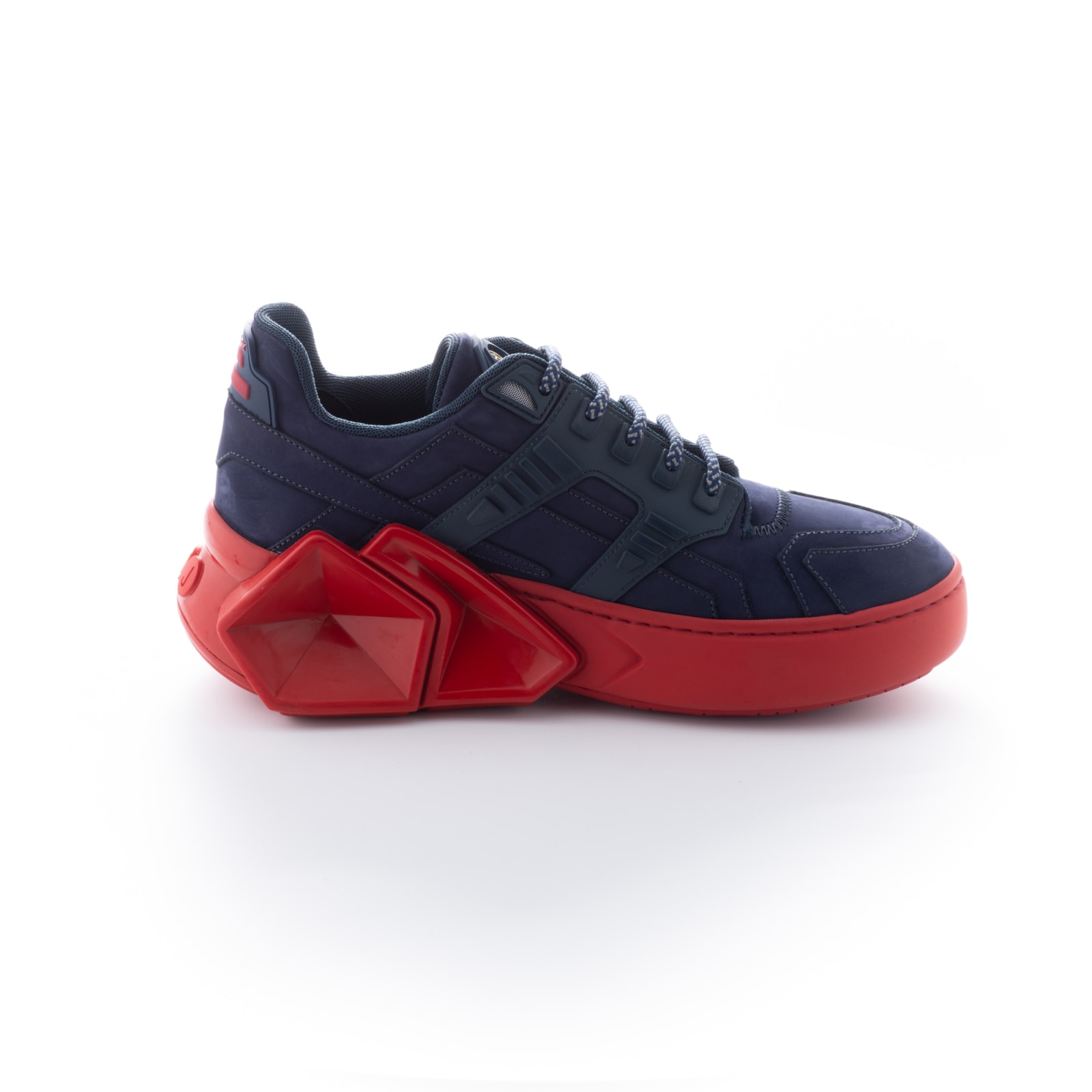 Hide & Jack Silverstone Blue Red Sneakers
