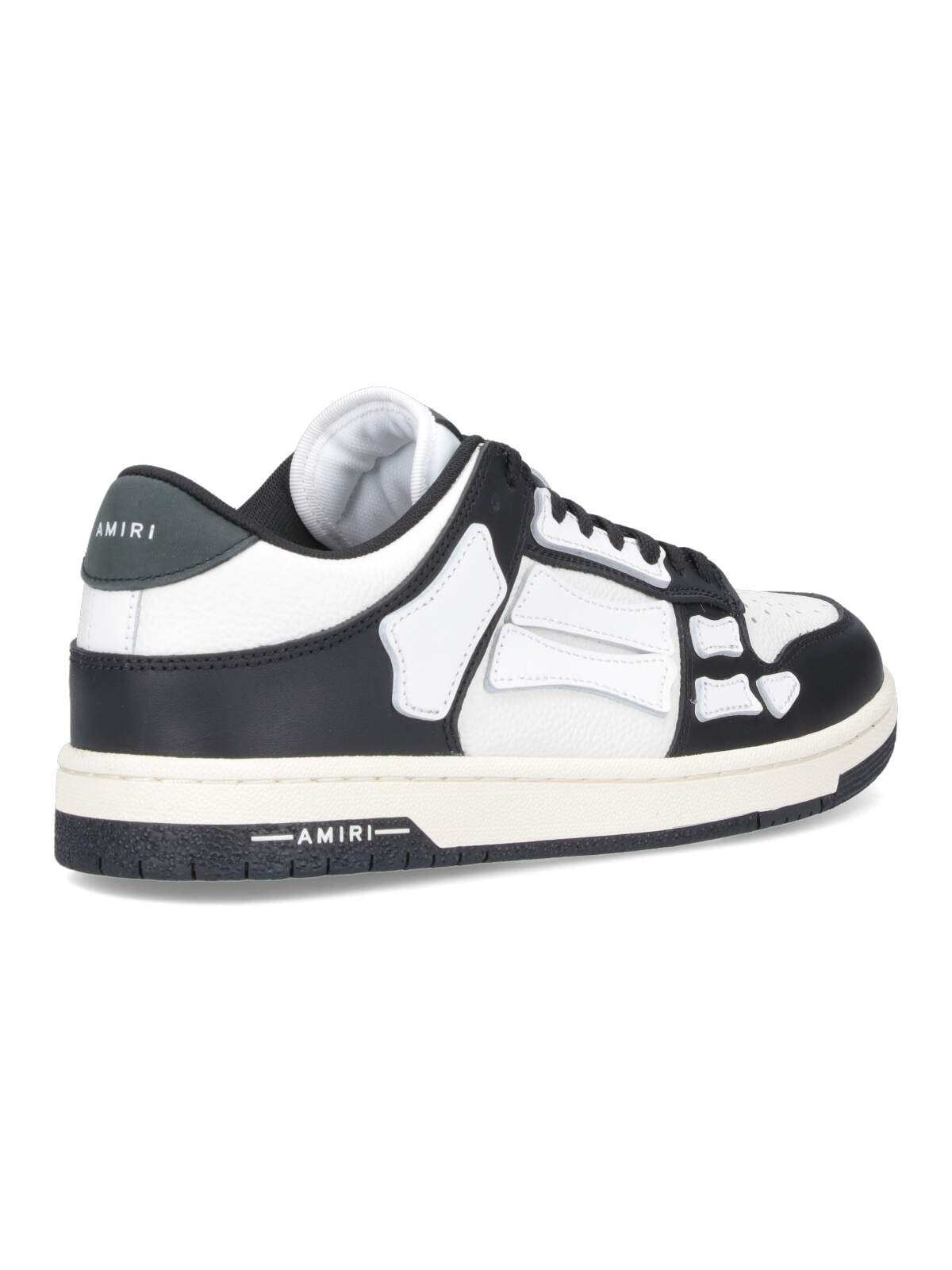 Amiri Multicolor Leather And Fabric Bandana Denim Skel Sneakers