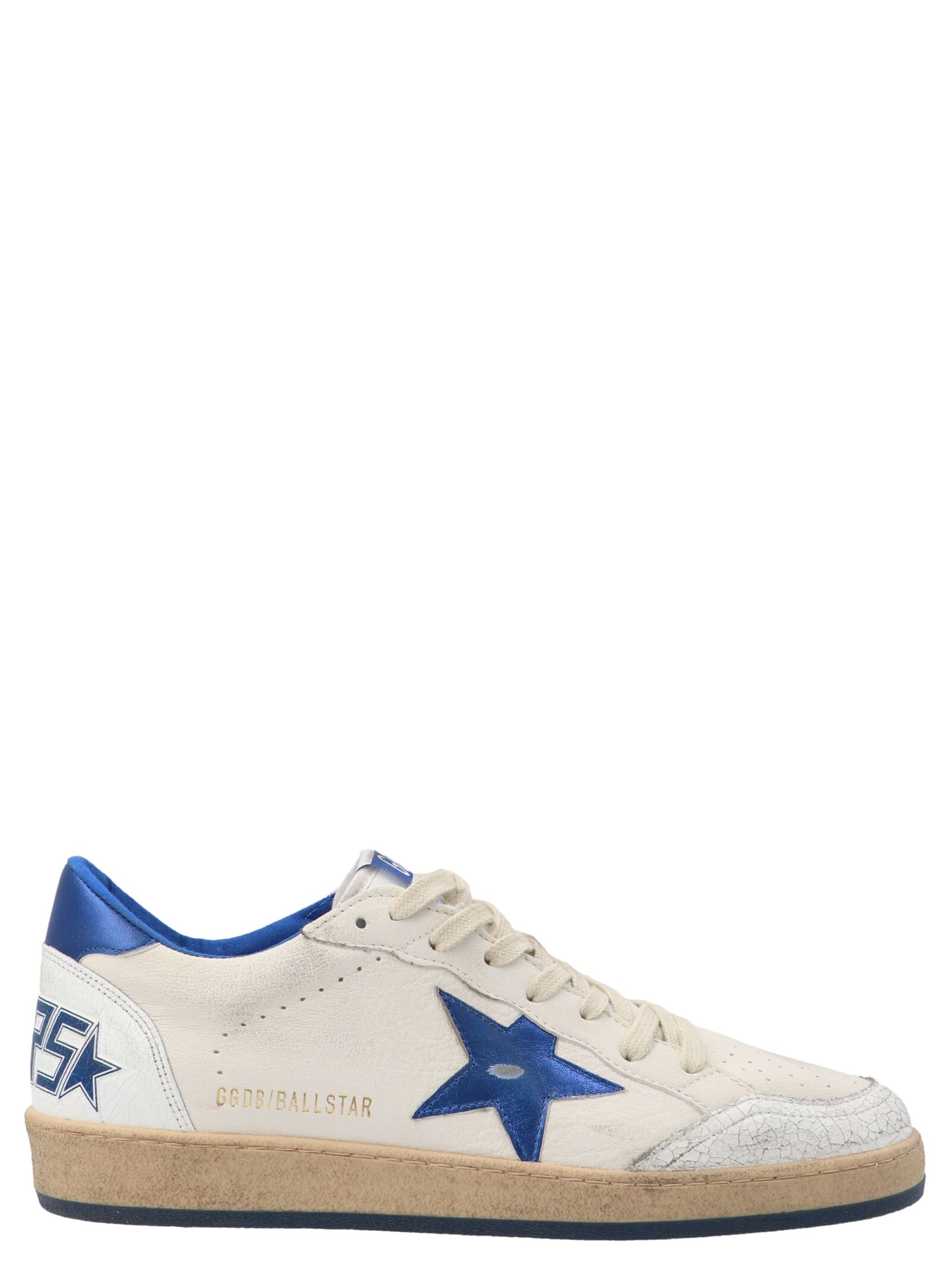 Shop Golden Goose Ball Star Sneakers In Blue