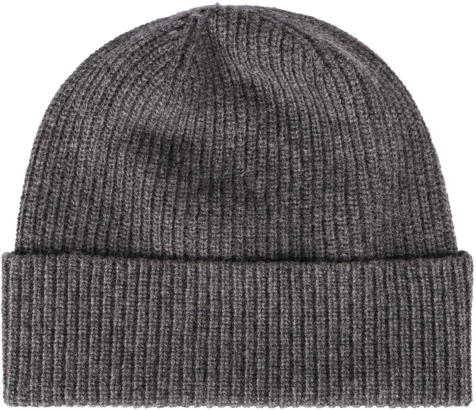 Woolrich Logo Patch Knitted Beanie In Grey