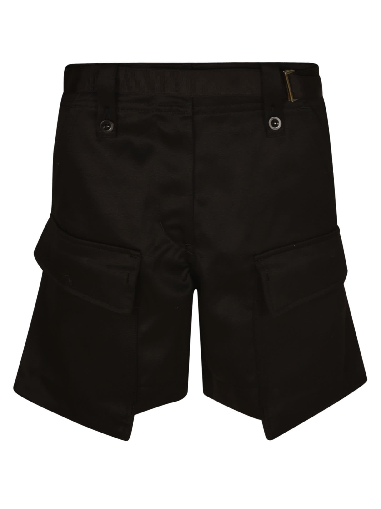 Sacai Front Pocket Belted Shorts