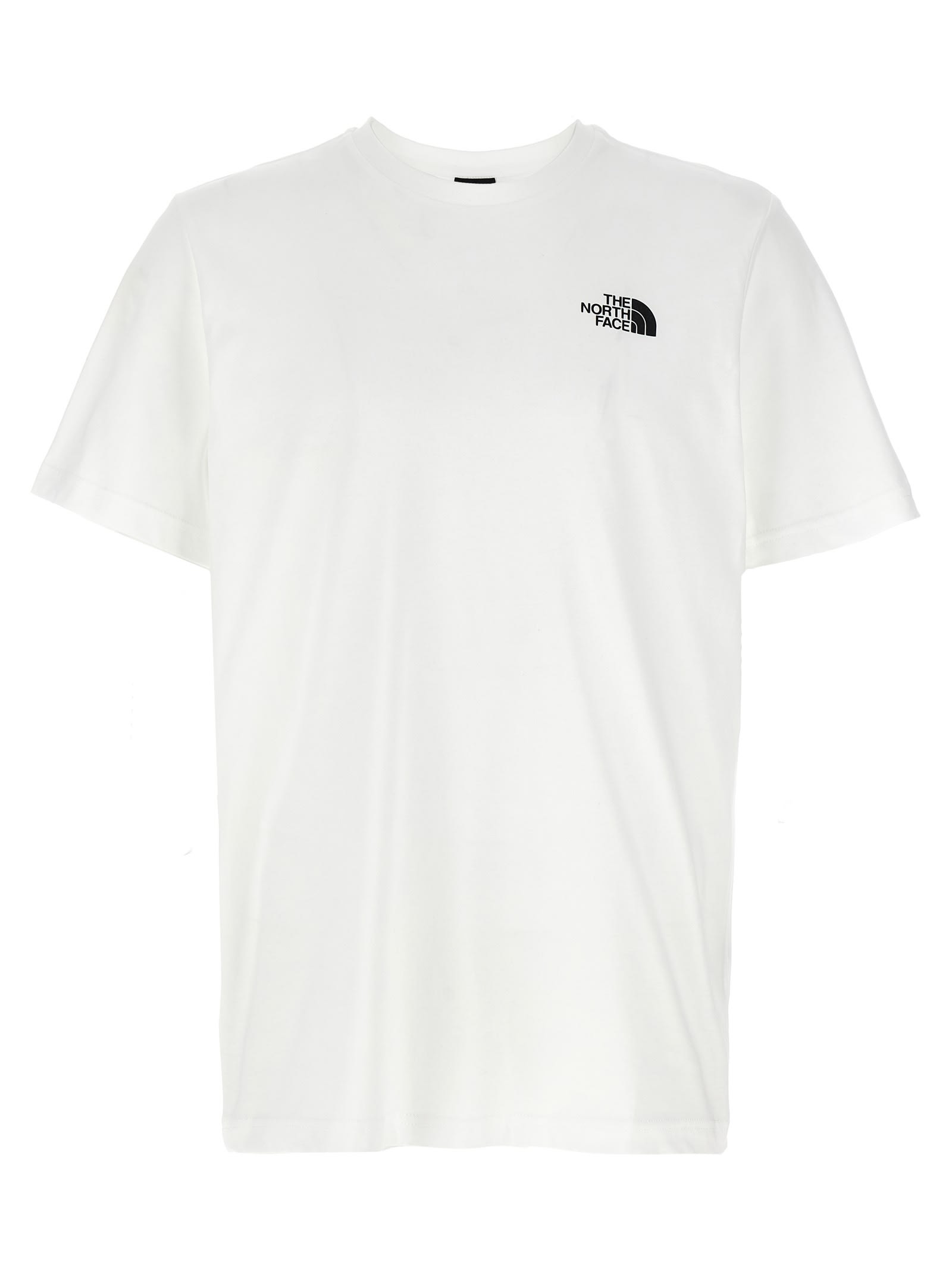 The North Face White T-shirt With Logo Printed On The Front And Back In Cotton Blend Man