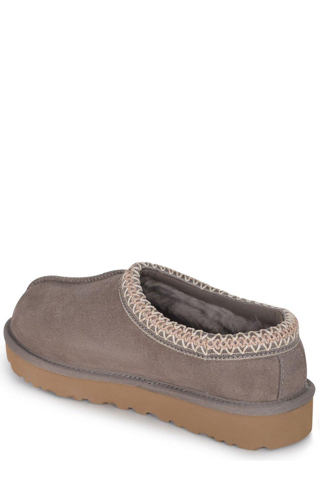 Ugg Tasman Logo Embossed Slippers In Gray