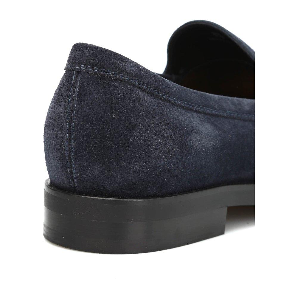 Shop Tod's Classic Penny Loafers In Blu