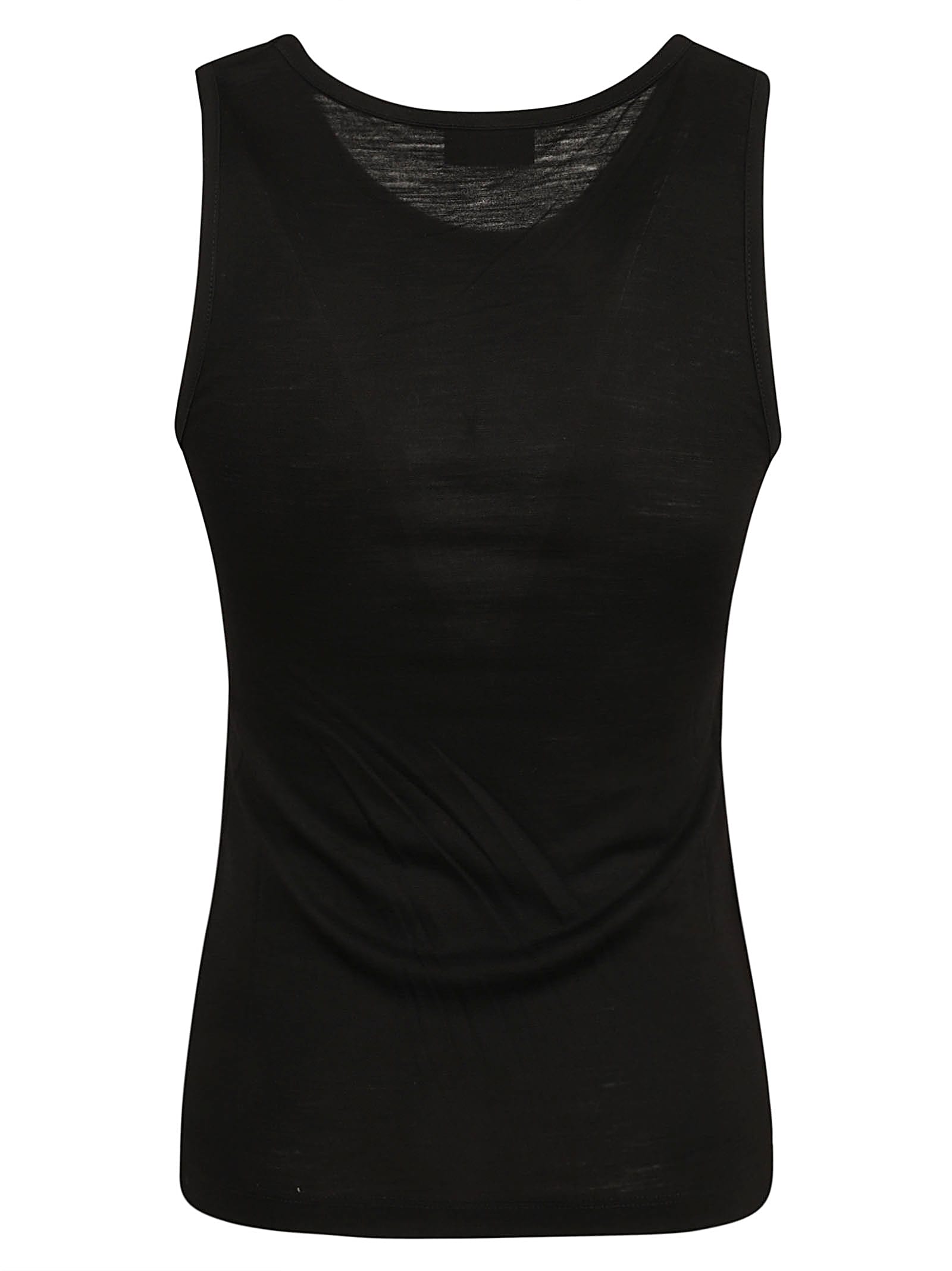 Shop Saint Laurent Fitted Classic Tank Top In Black