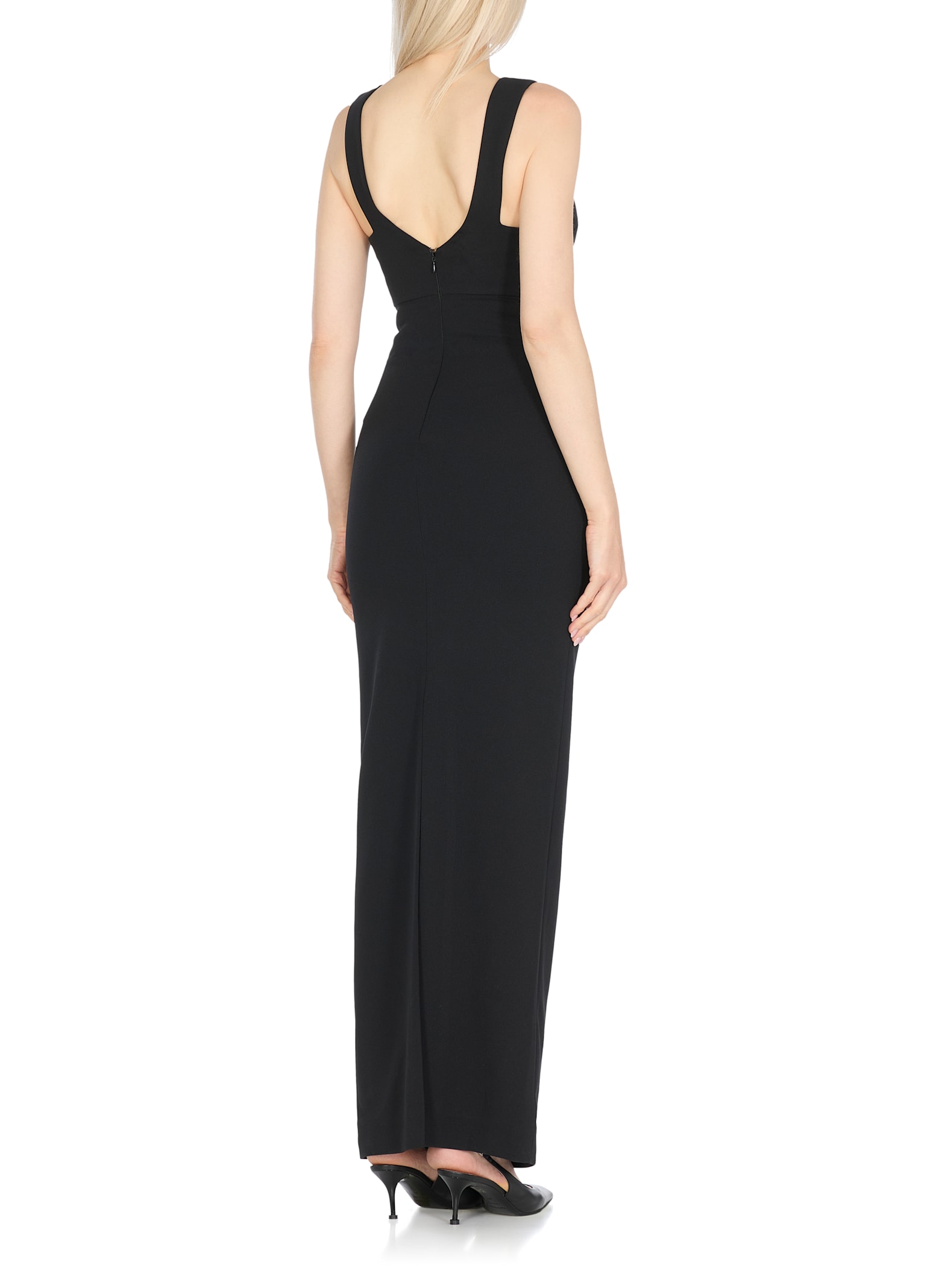 Solace London Nalani Crepe Maxi Dress In Multi