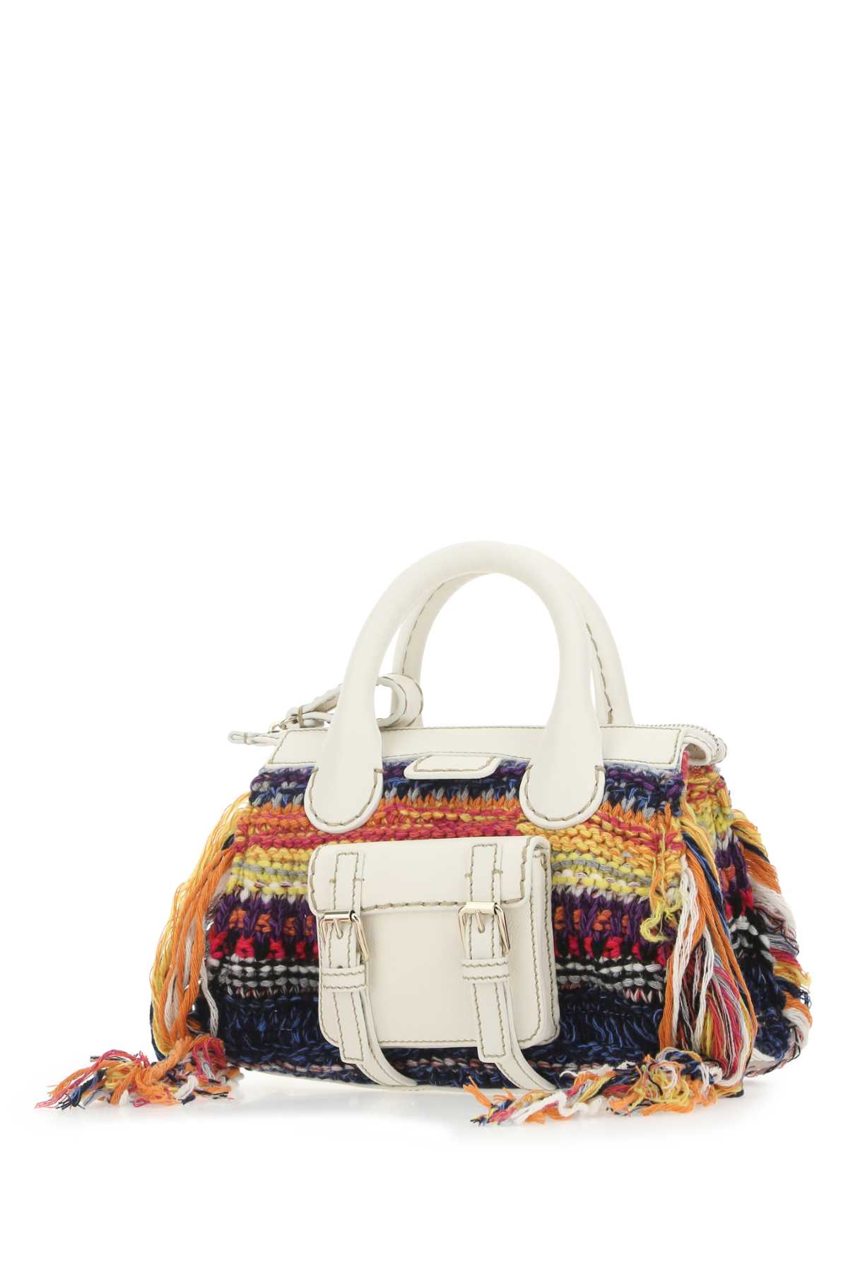 Chloé Multicolor Fabric Mini Edith Handbag In 1za