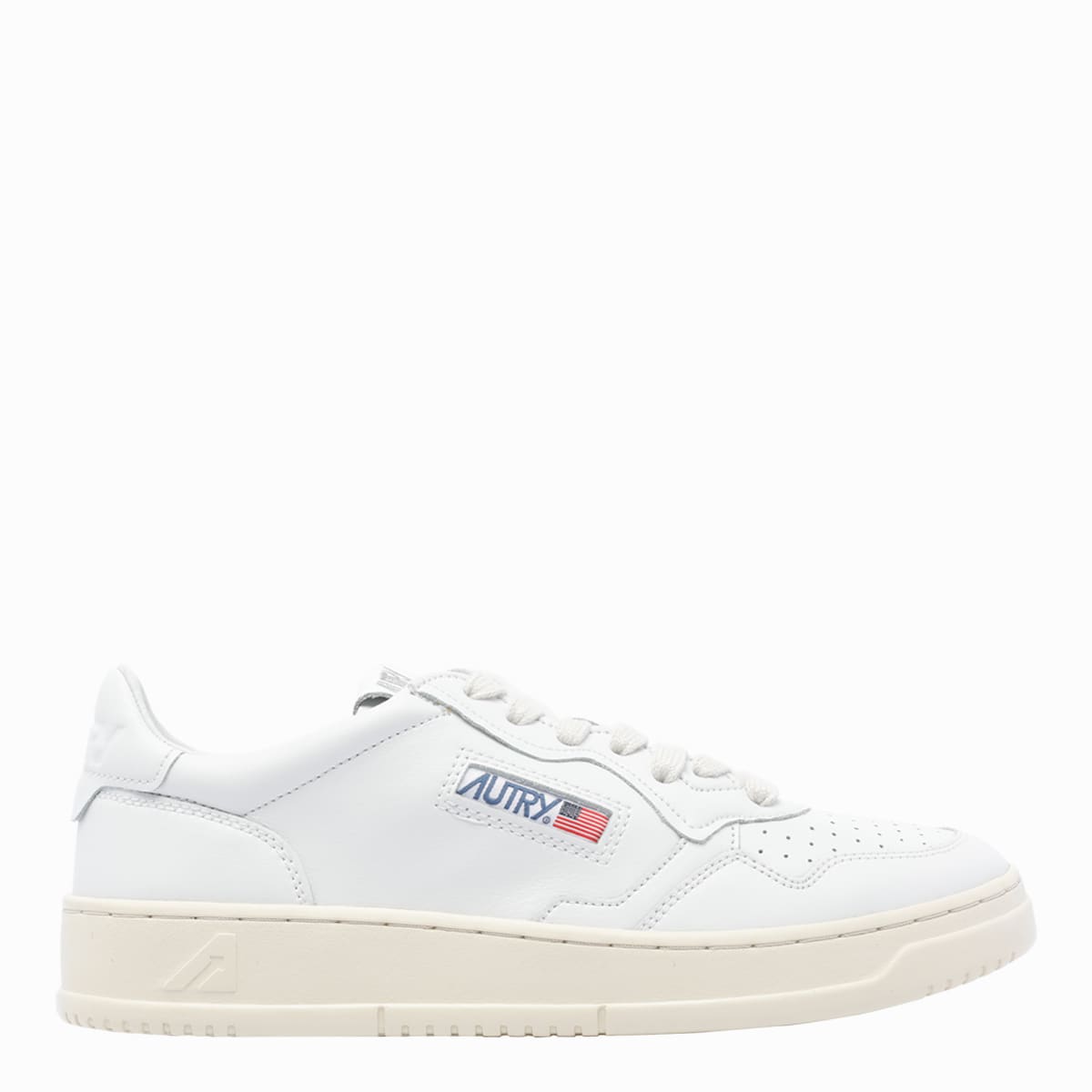 Autry White Leather Medalist Sneakers In White
