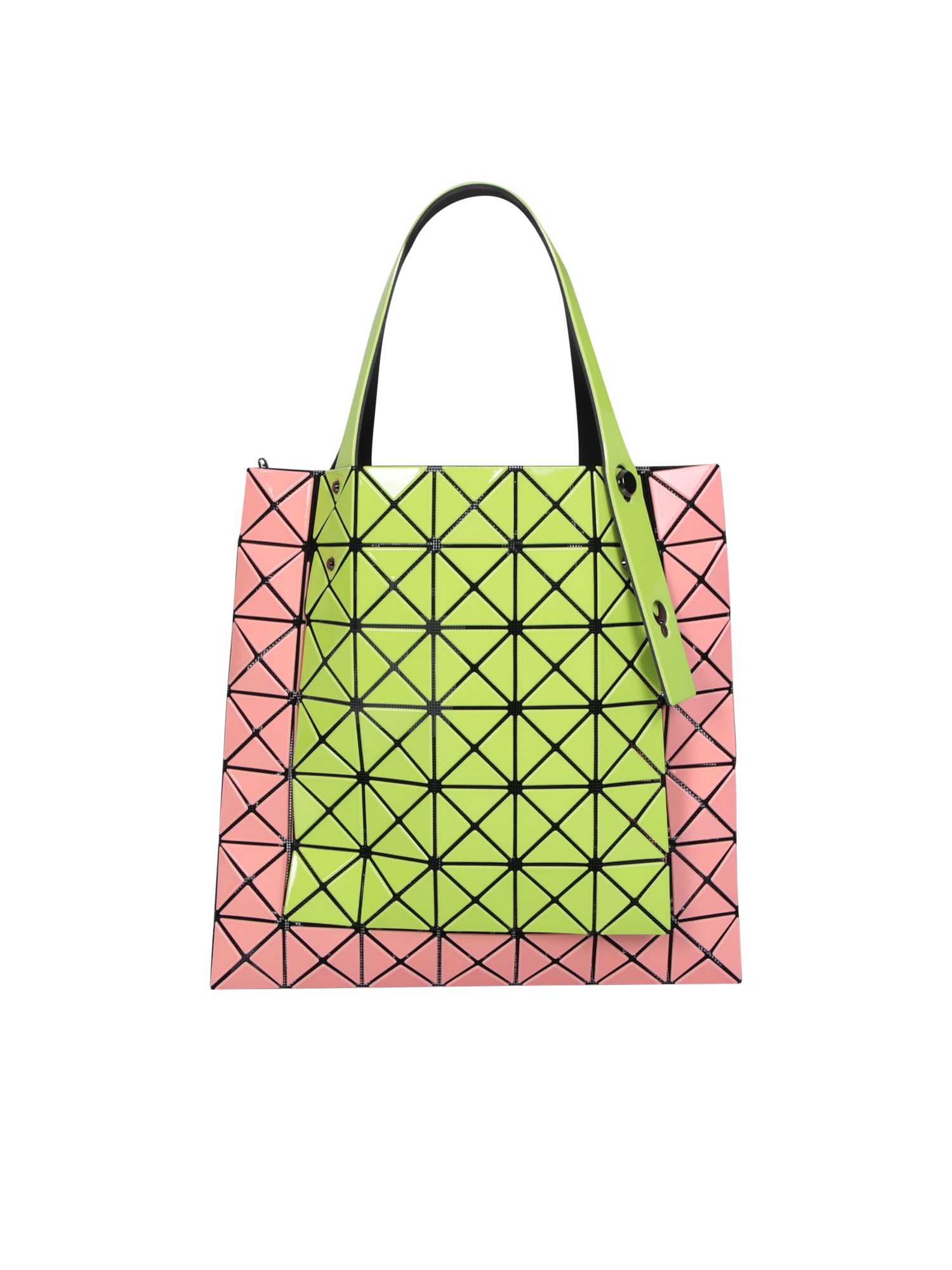 Issey Miyake Linear Knit Bag-36 foil-print tote bag