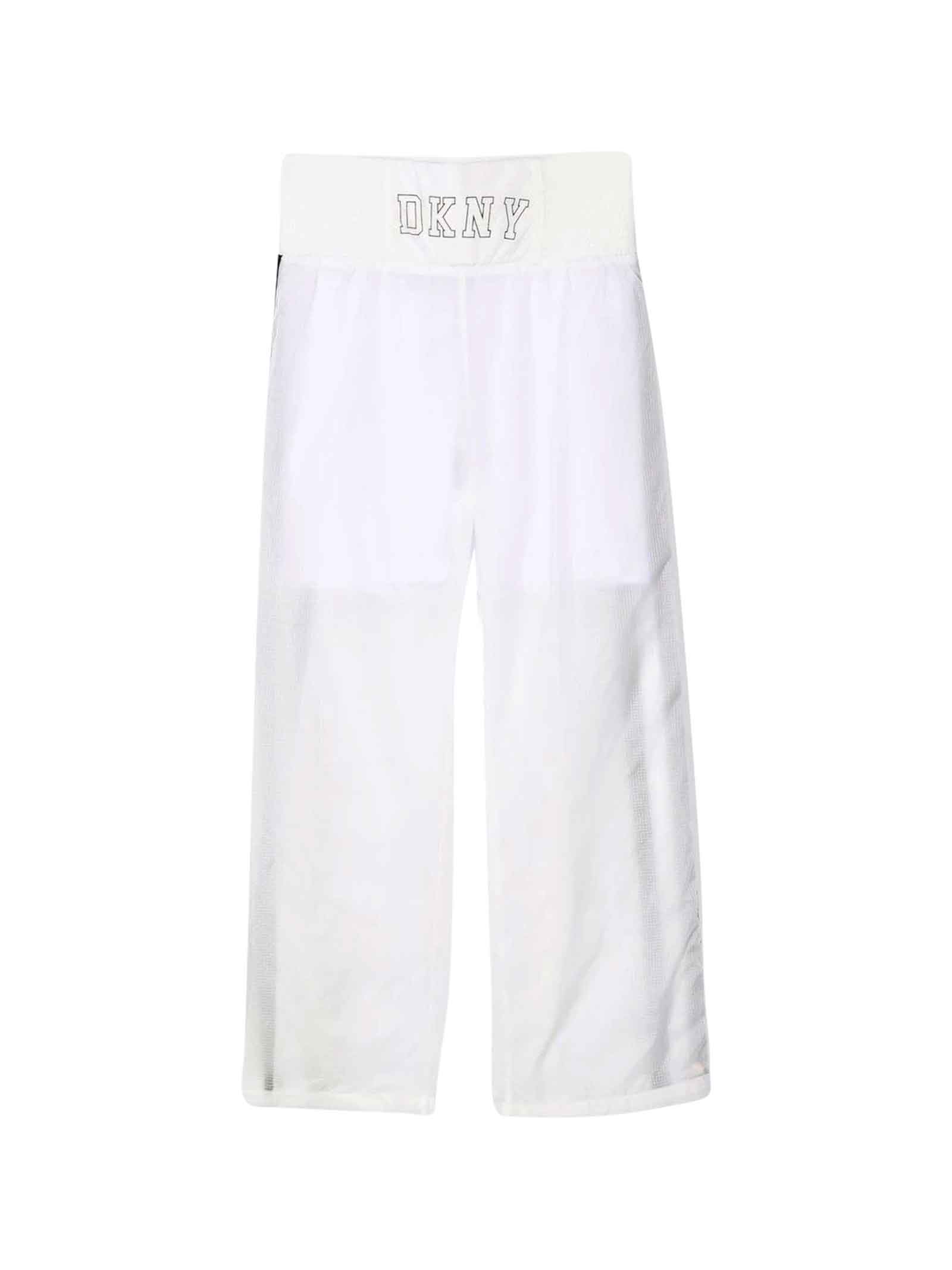 DKNY White Trousers Teen Girl