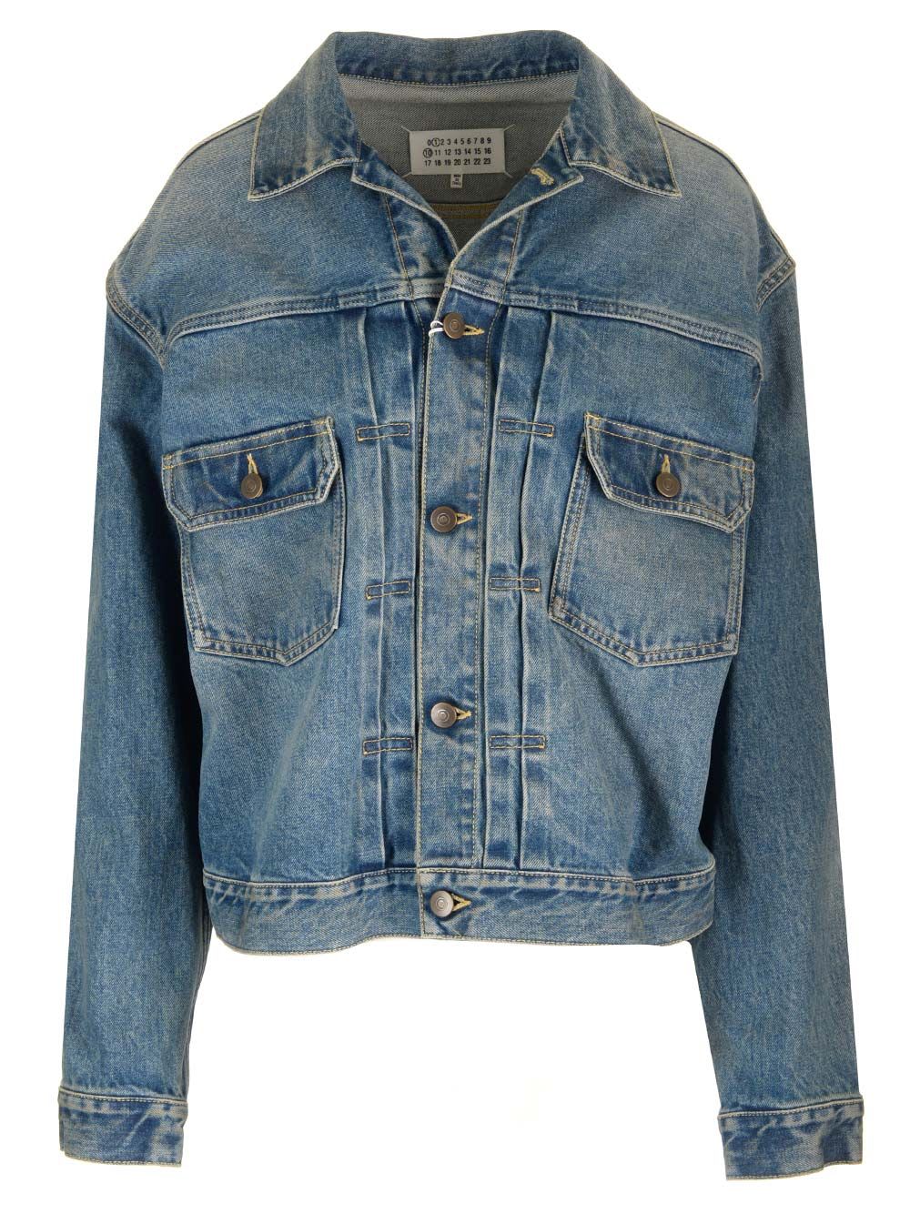 Shop Maison Margiela Denim Jacket In Blue