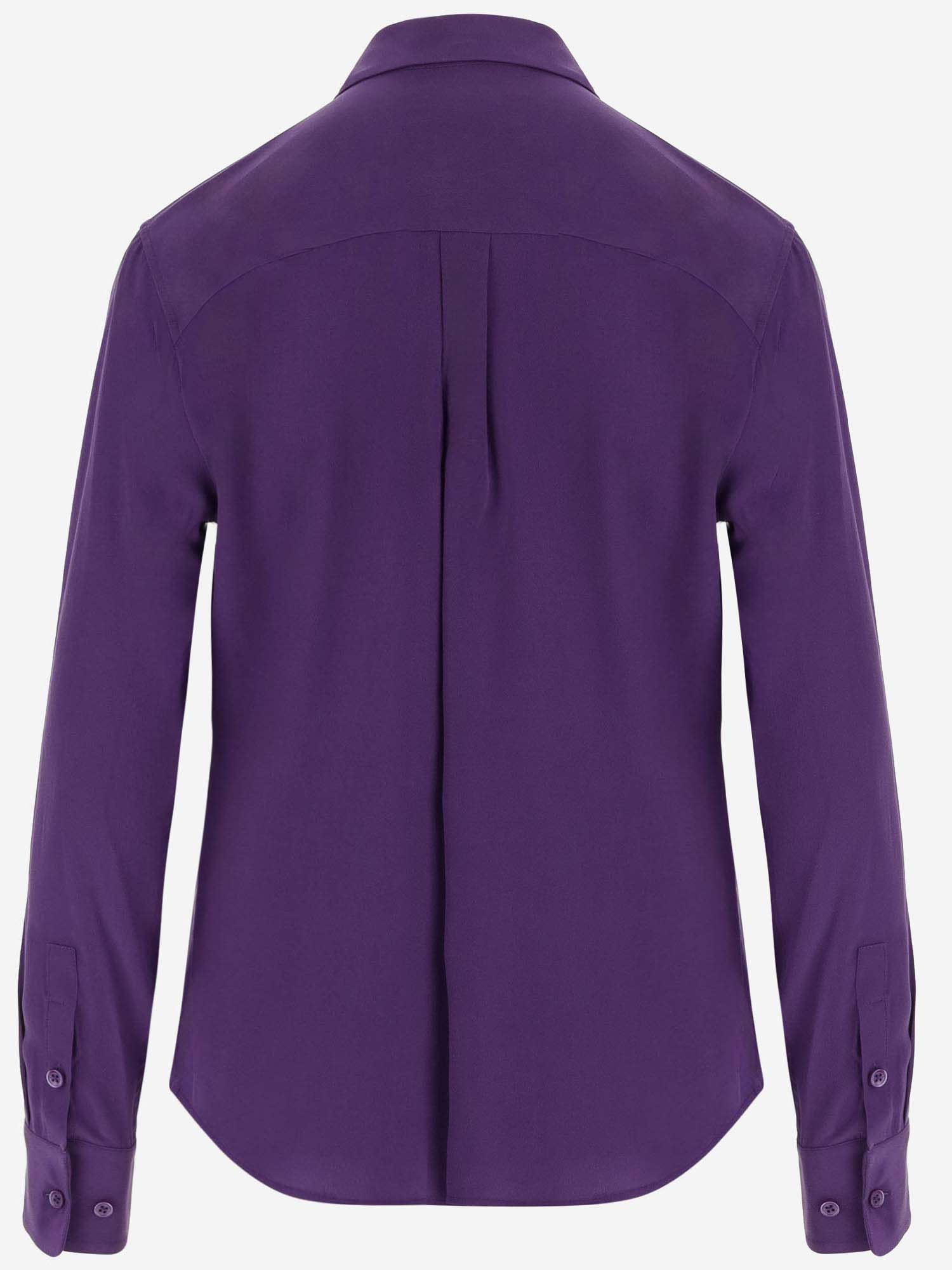 Shop Equipment Silk Shirt In Tillandsia Purple