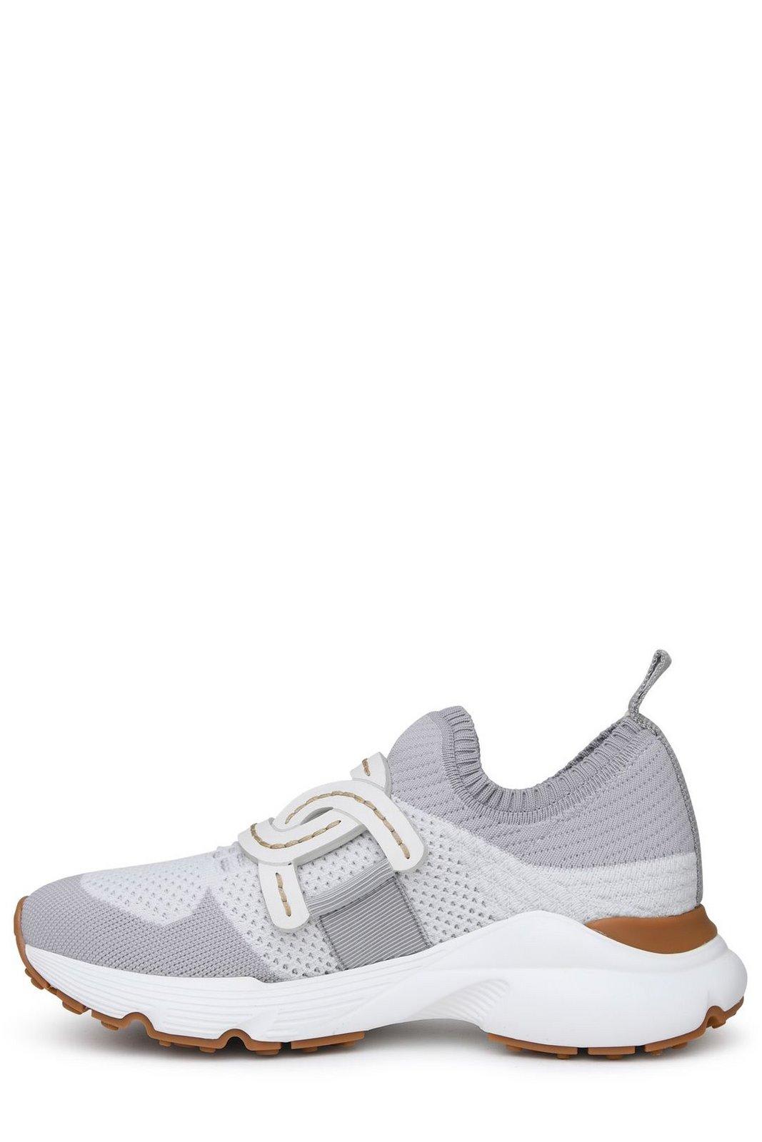 Shop Tod's Chain-detailed Slip-on Sneakers