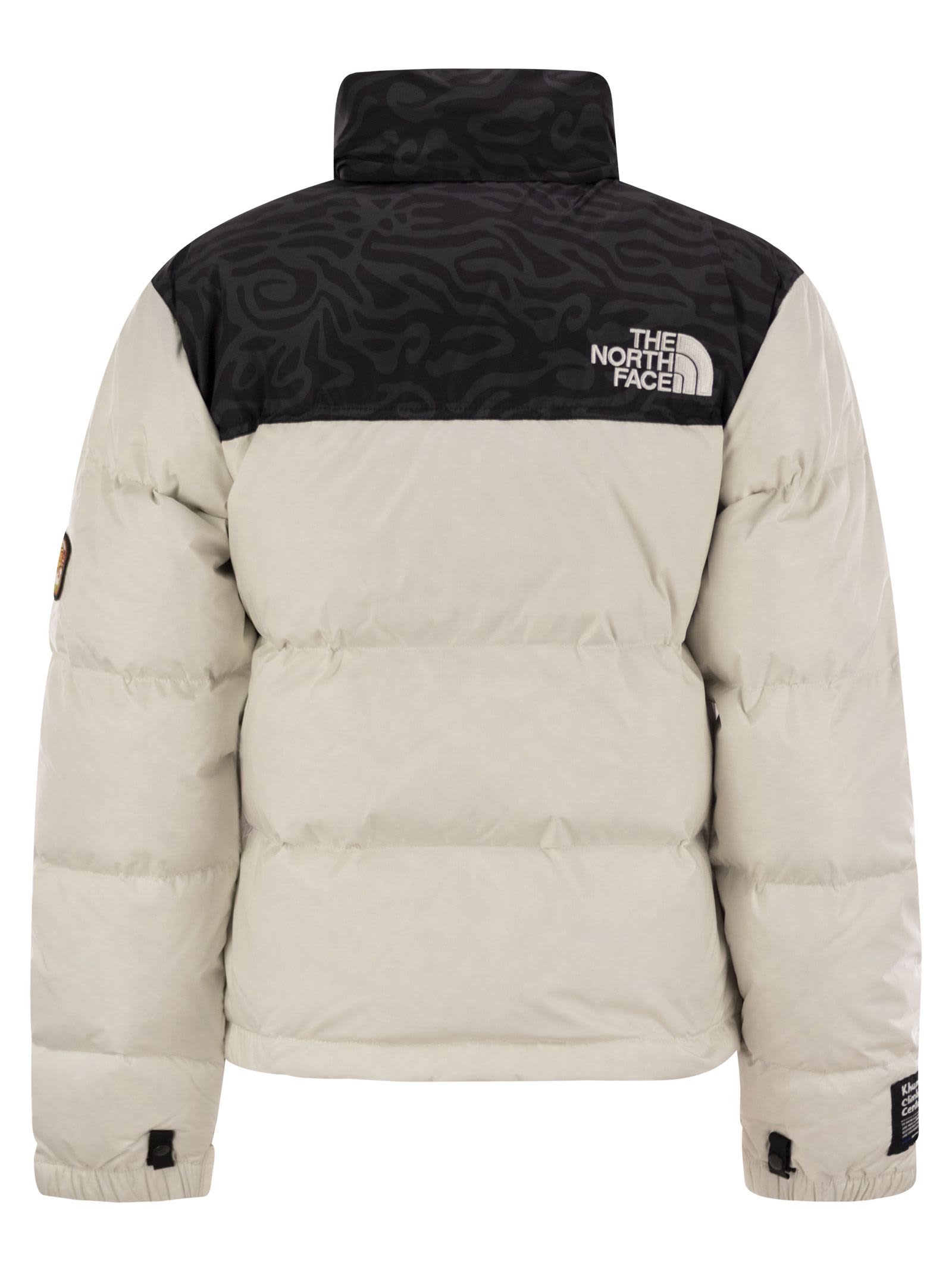 Shop The North Face Retro 1996 - Two-tone Down Jacket In White/black