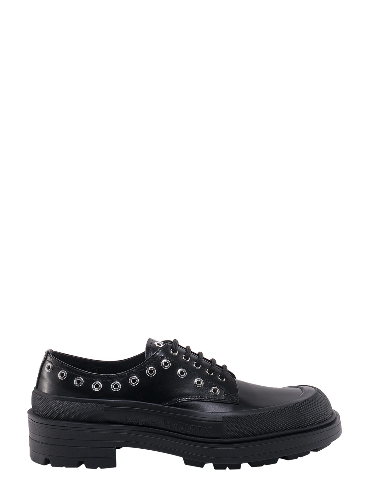 Shop Alexander Mcqueen Lace-up Shoe In Black