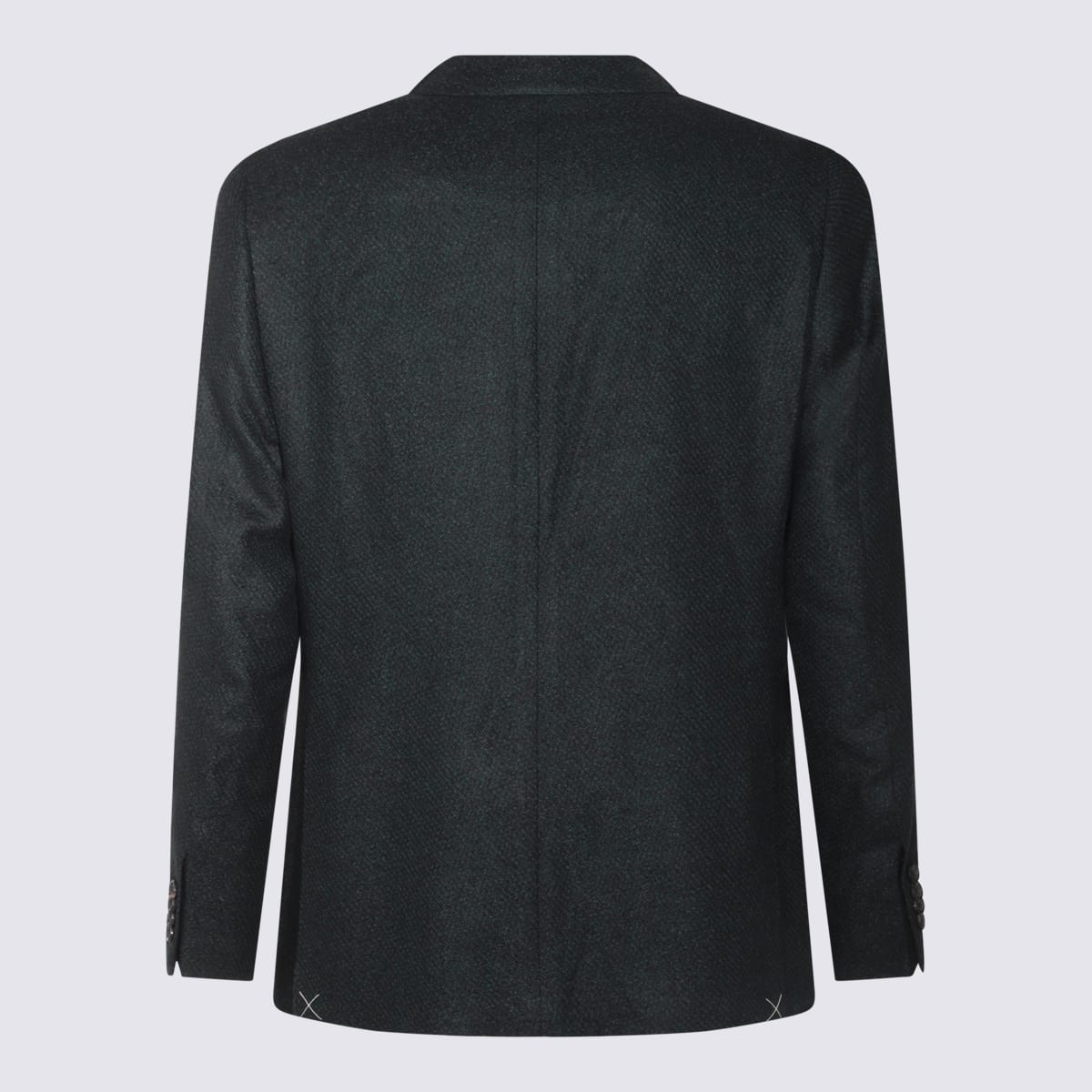 Shop Canali Black Wool Blazer