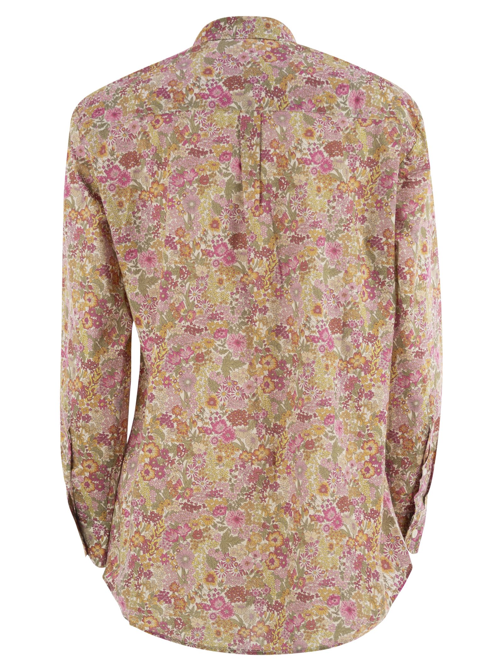 Mc2 Saint Barth Brigitte Shirt With Flower Pattern