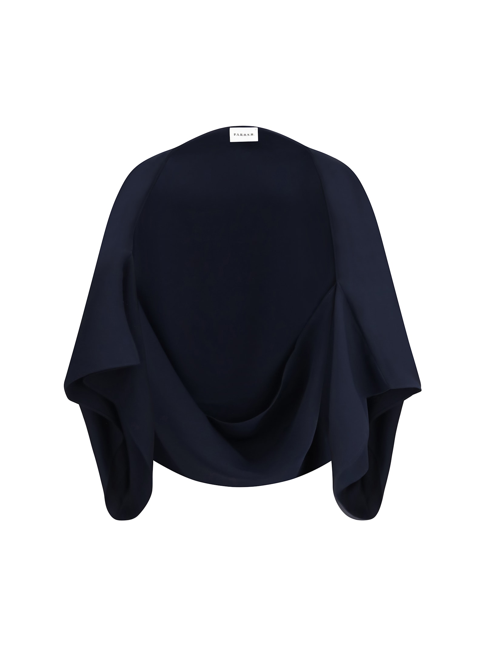 P.a.r.o.s.h Draped Mid-length Sweatshirt In Blue