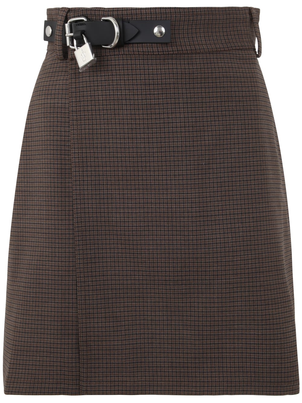 JW Anderson Padlock Strap Mini Skirt - Brown Sugar Comb | The Frankie Shop