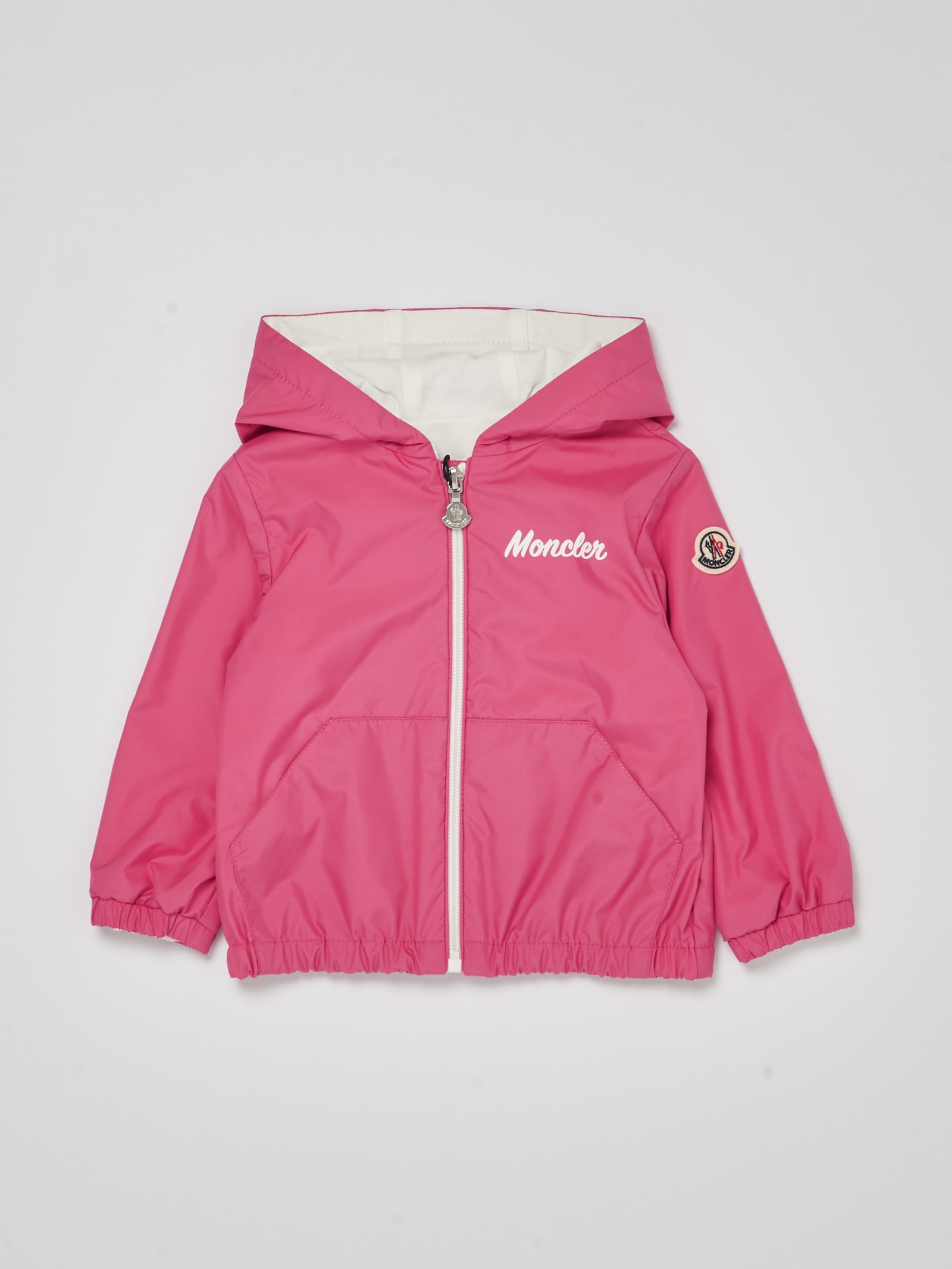 Shop Moncler Jacket Jacket In Fuxia