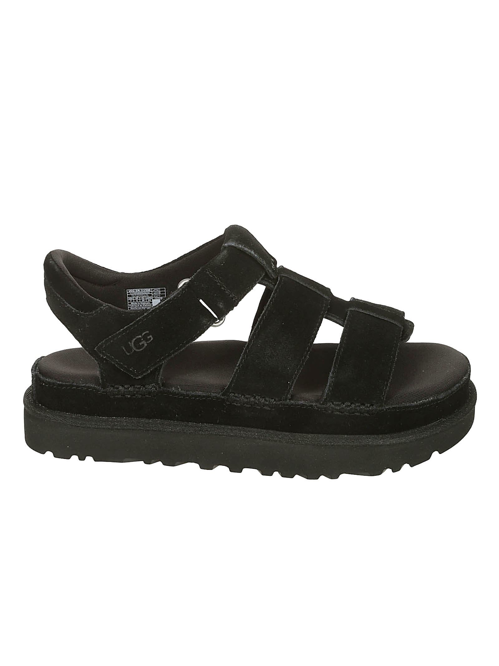 Ugg Goldenstar Strappy Platform Sandal In Black