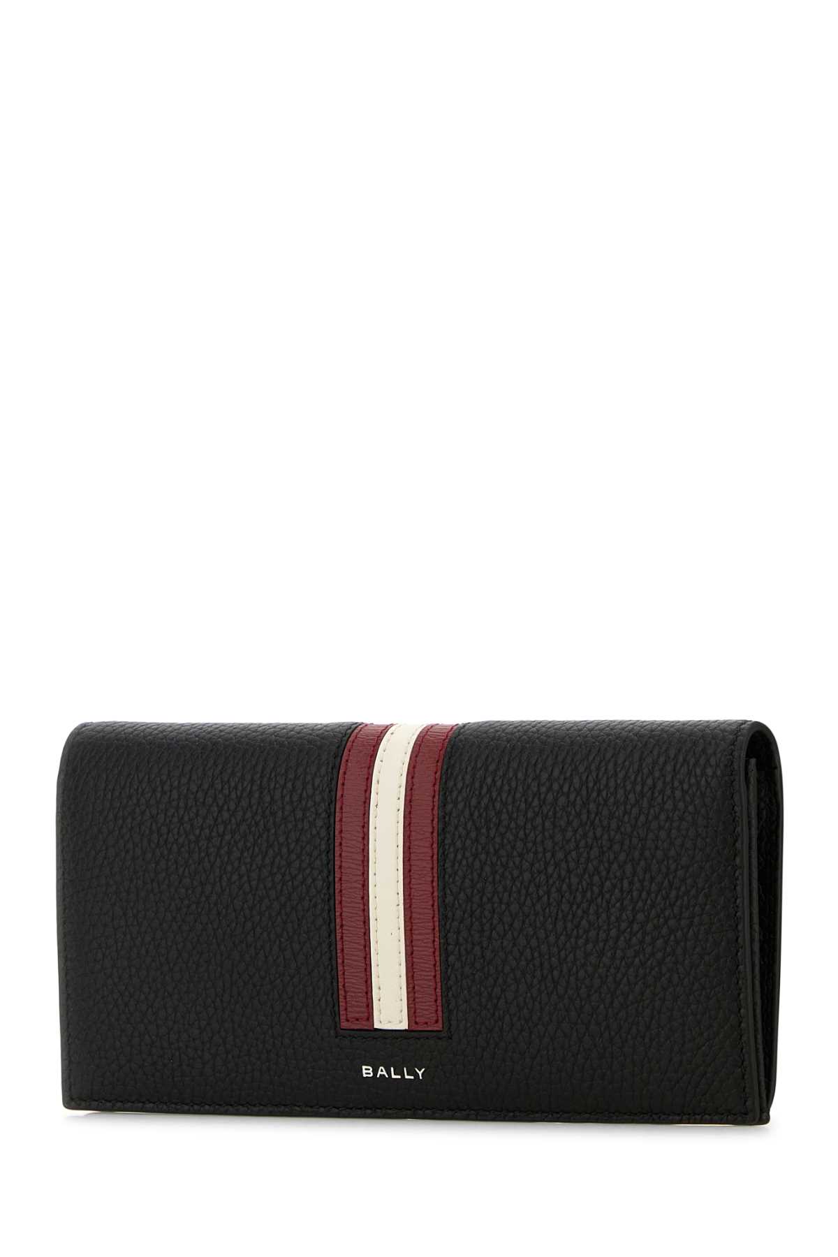 Shop Bally Black Leather Wallet In Blackredpall