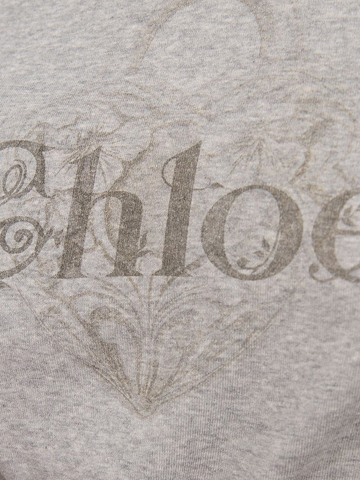Chloé Baby Fit Logo T-shirt In Cotton Jersey In Gray