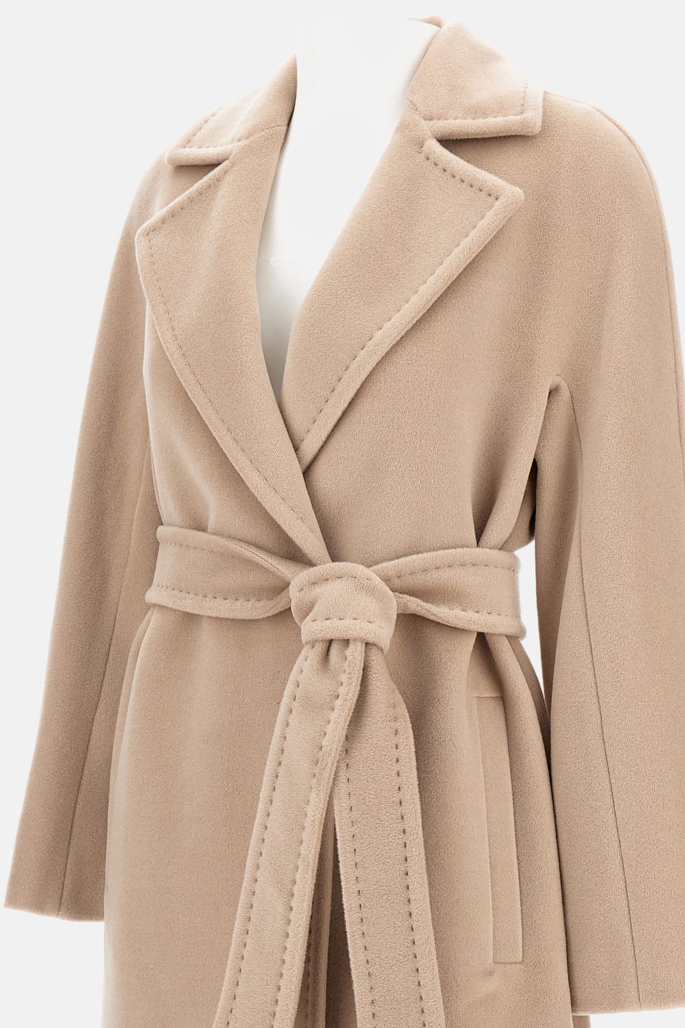 Max Mara Scire Coat In Sand