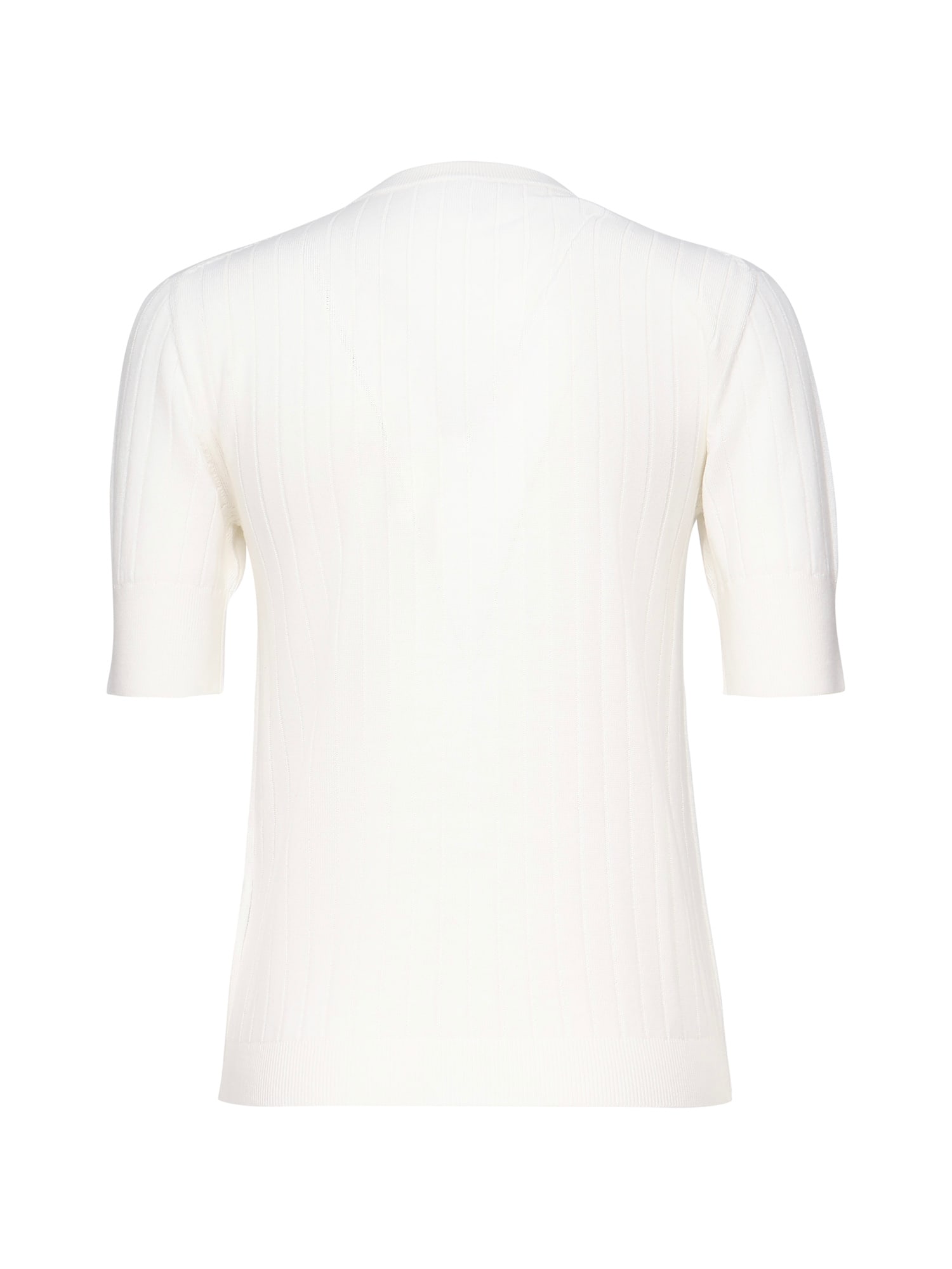 Bottega Veneta Ribbed Wool Sweater In White