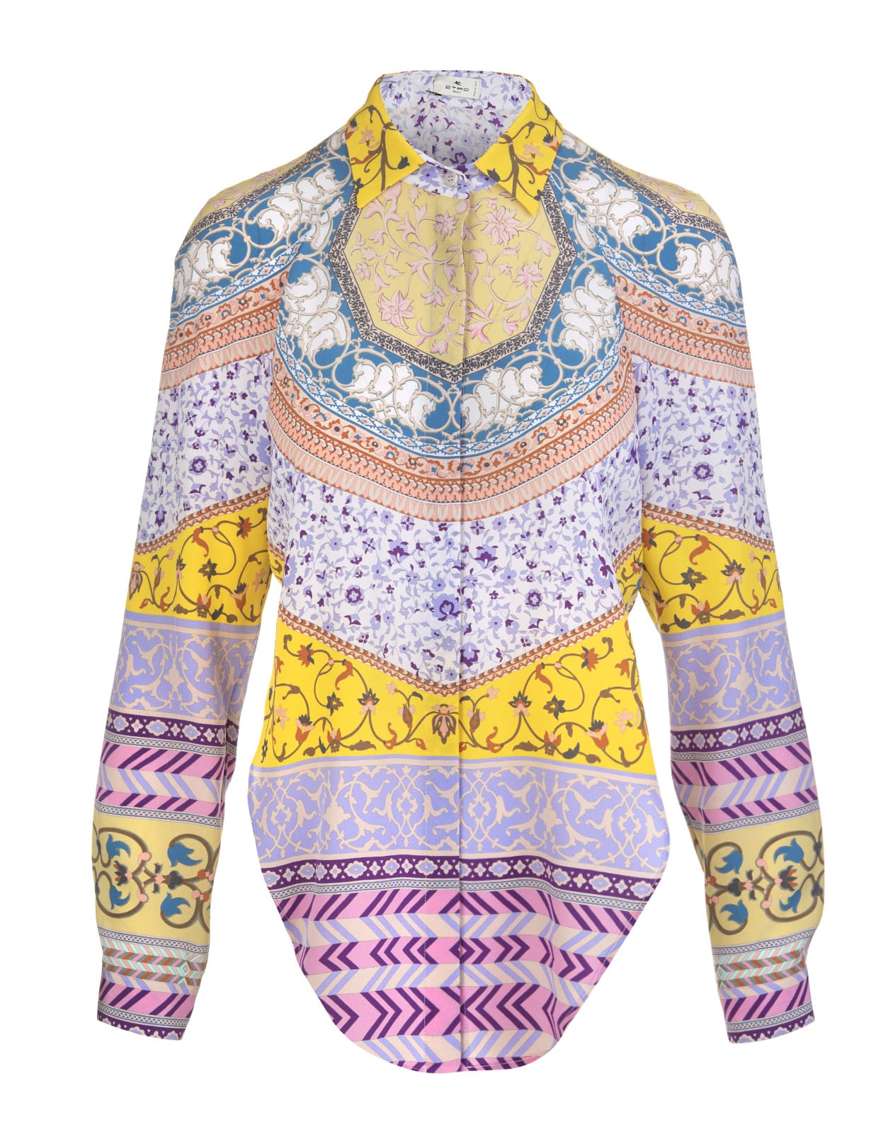 Etro Woman All-over Printed Knot Shirt