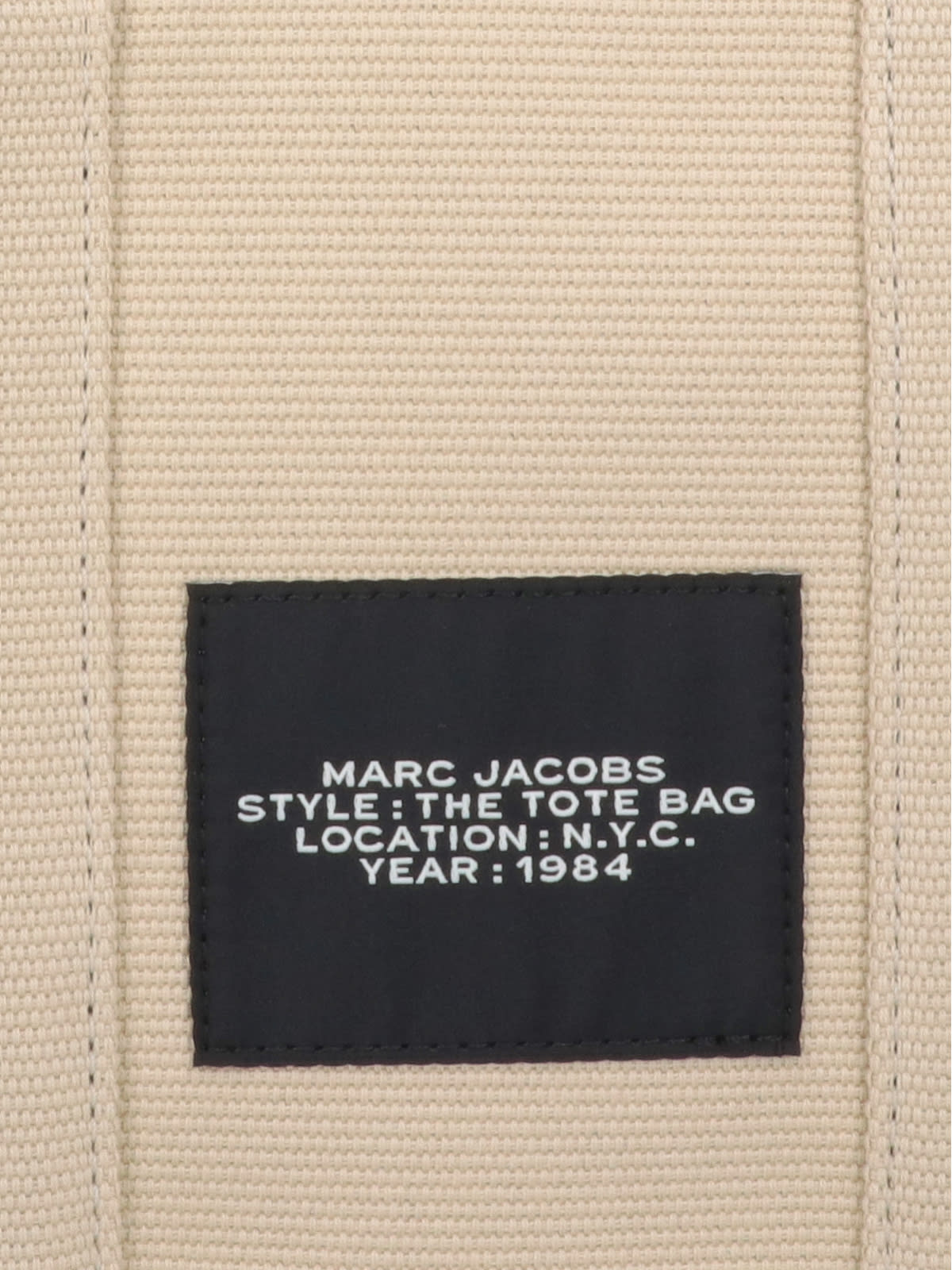 Shop Marc Jacobs Mini Tote Bag The Jacquard In Beige