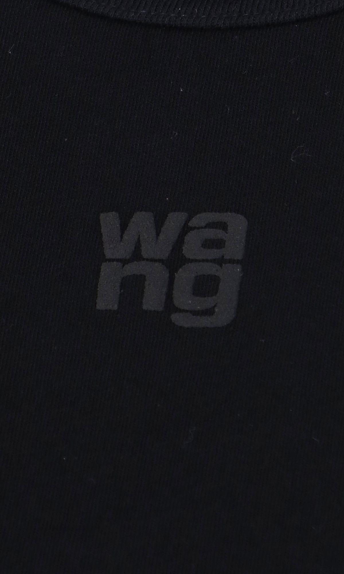 Shop Alexander Wang Logo T-shirt In Black