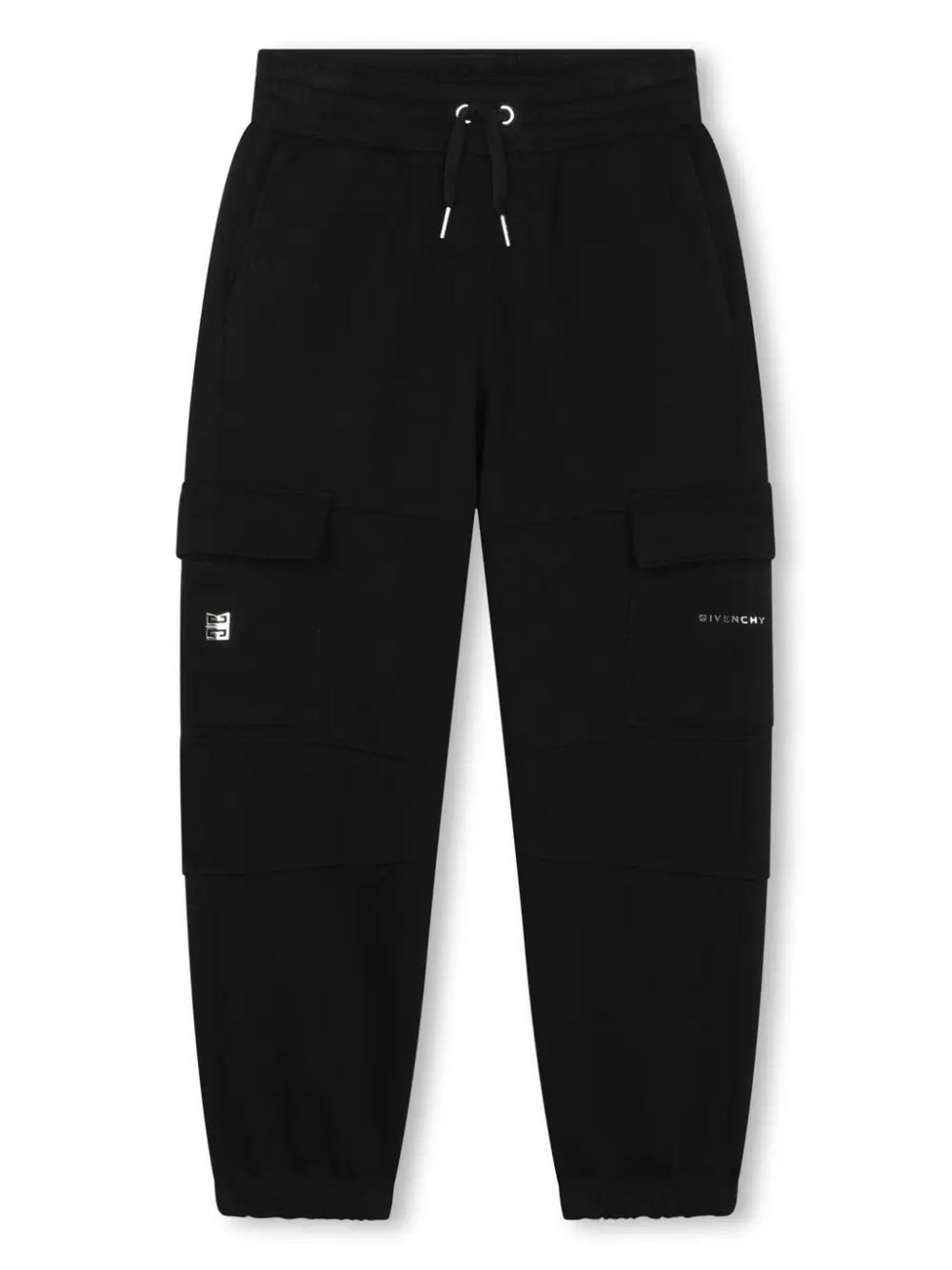 Shop Givenchy Kids Trousers Black In Nero
