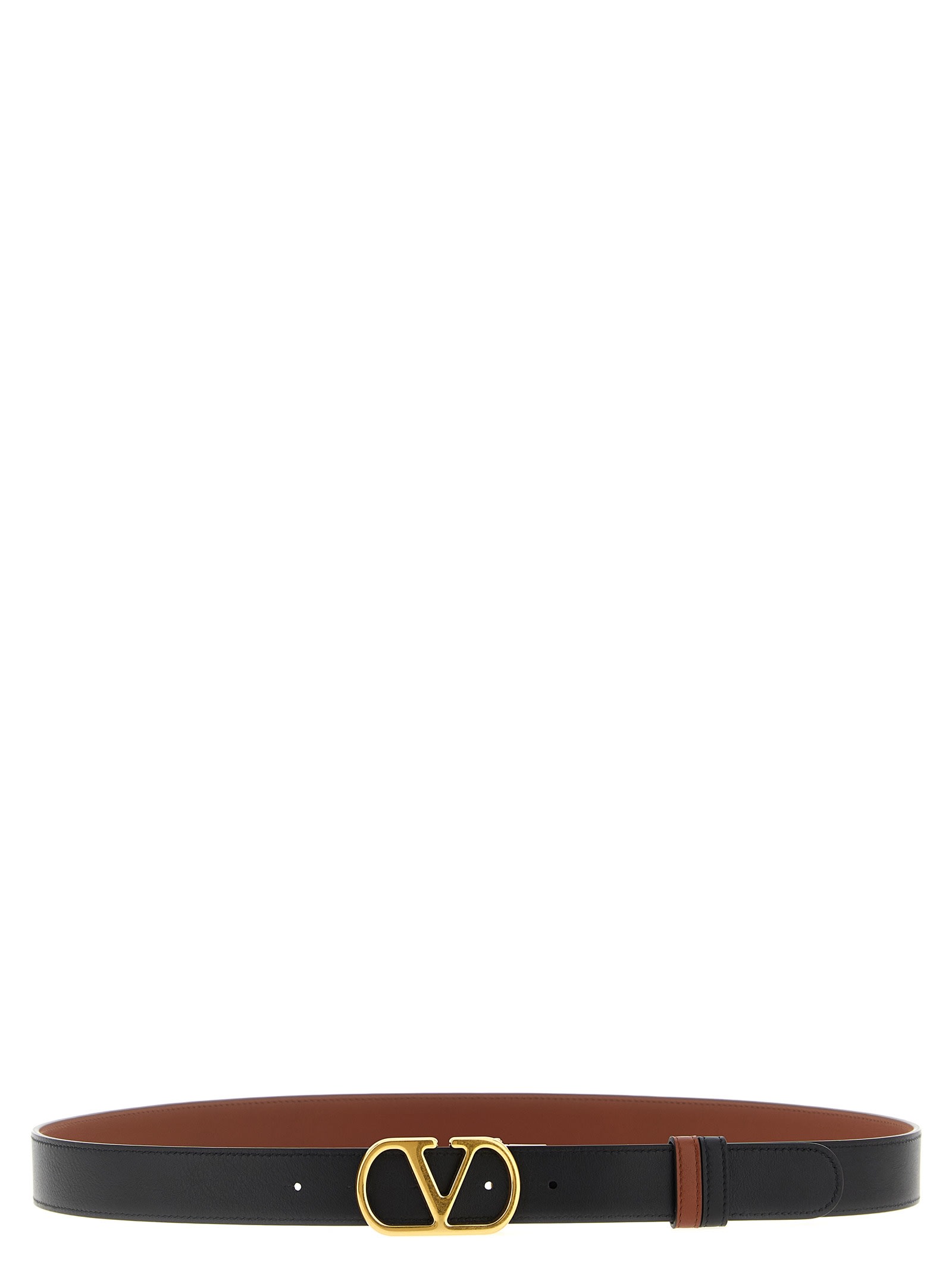 Valentino Garavani  Garavani Vlogo Reversible Belt In Brown