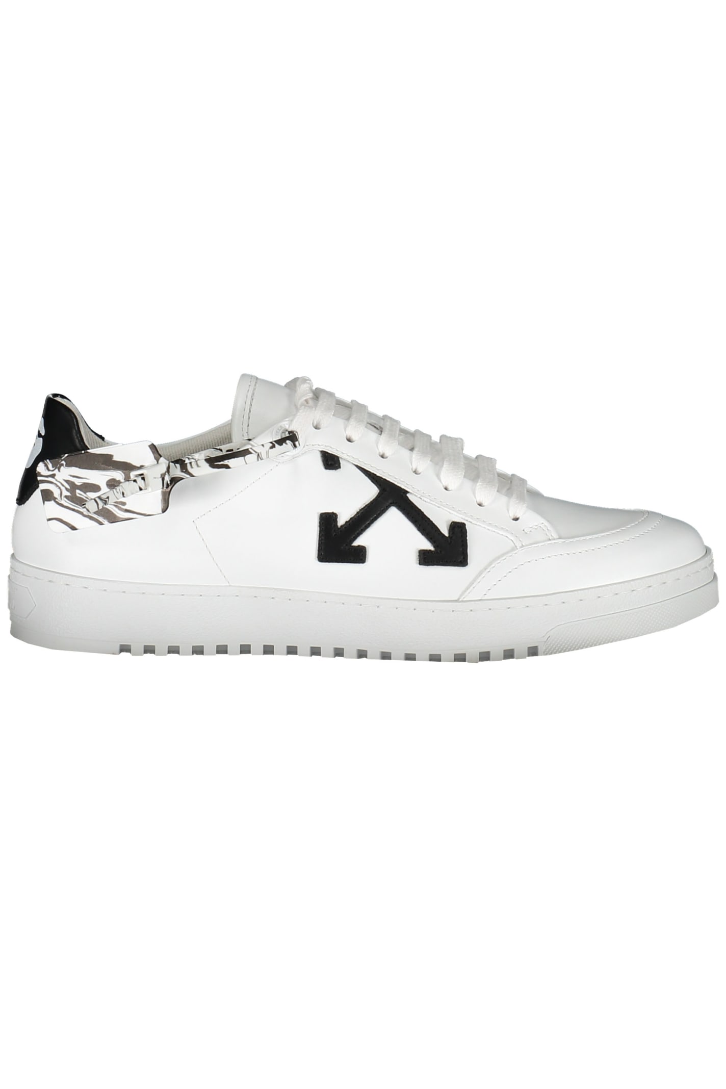 Off-white Leather Low-top Sneakers In White
