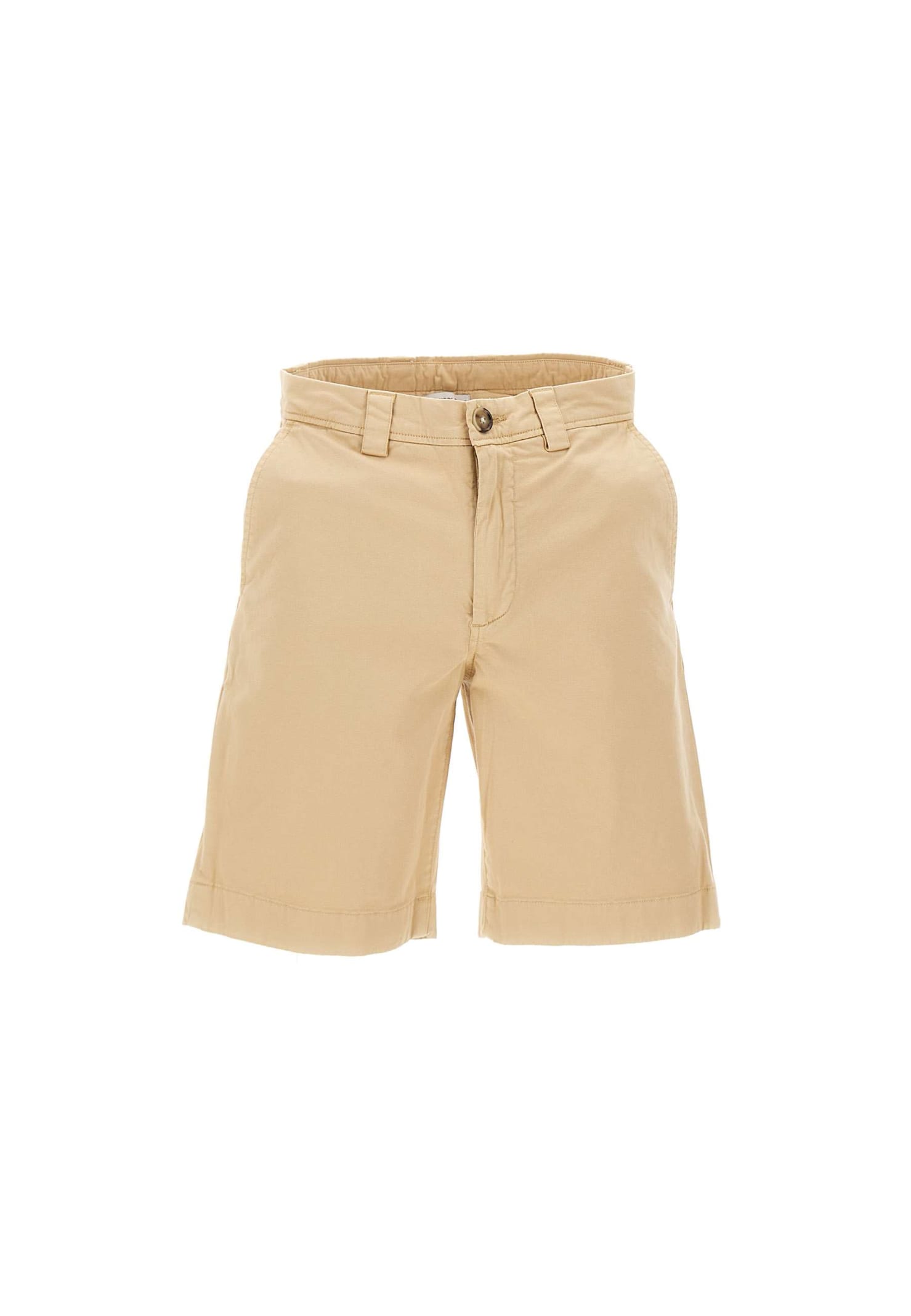 Woolrich Cotton Classic Chino Shorts In Beige