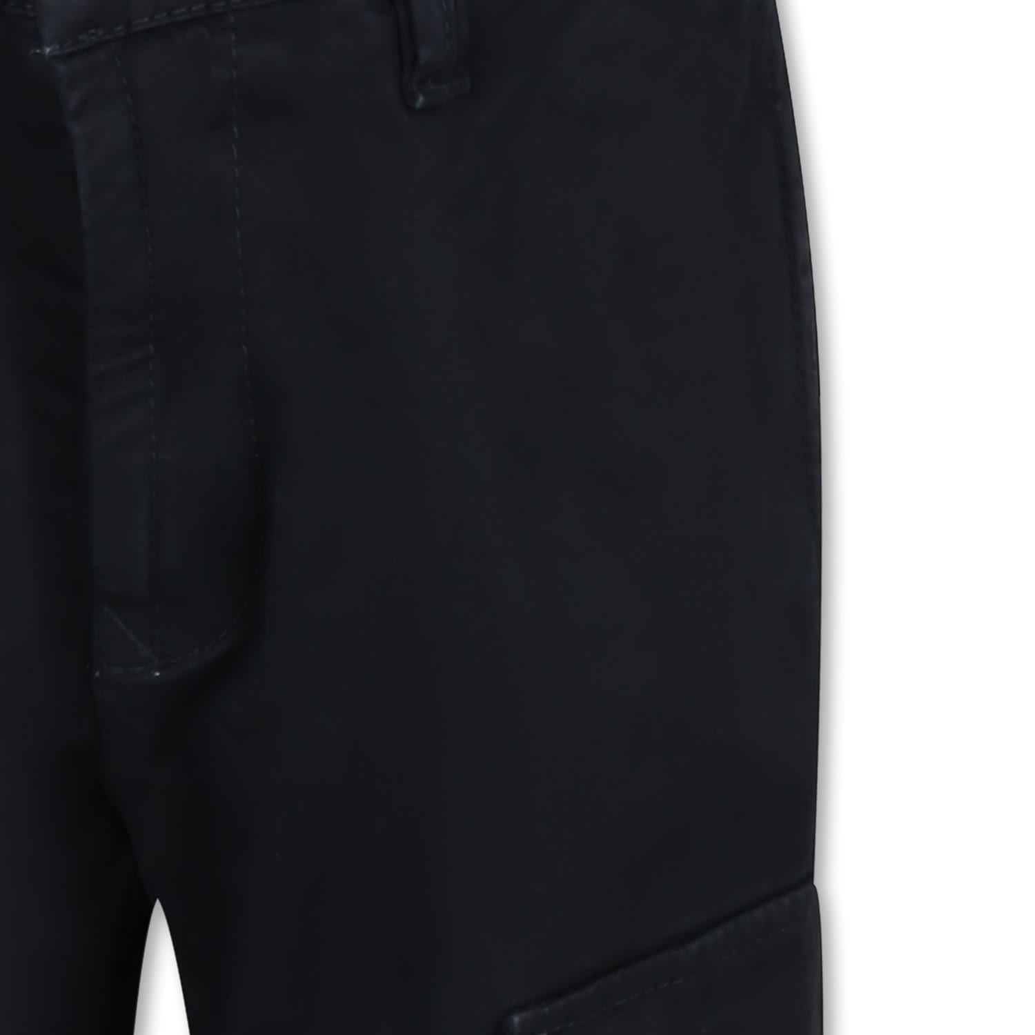 Stone Island Blue Trousers For Boy With Compass In Blue