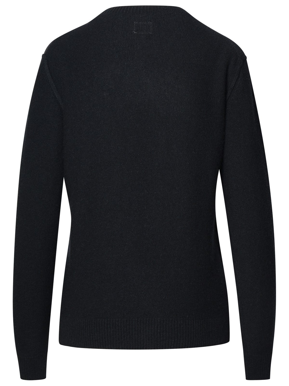 Shop C.p. Company Black Wool Blend Sweater