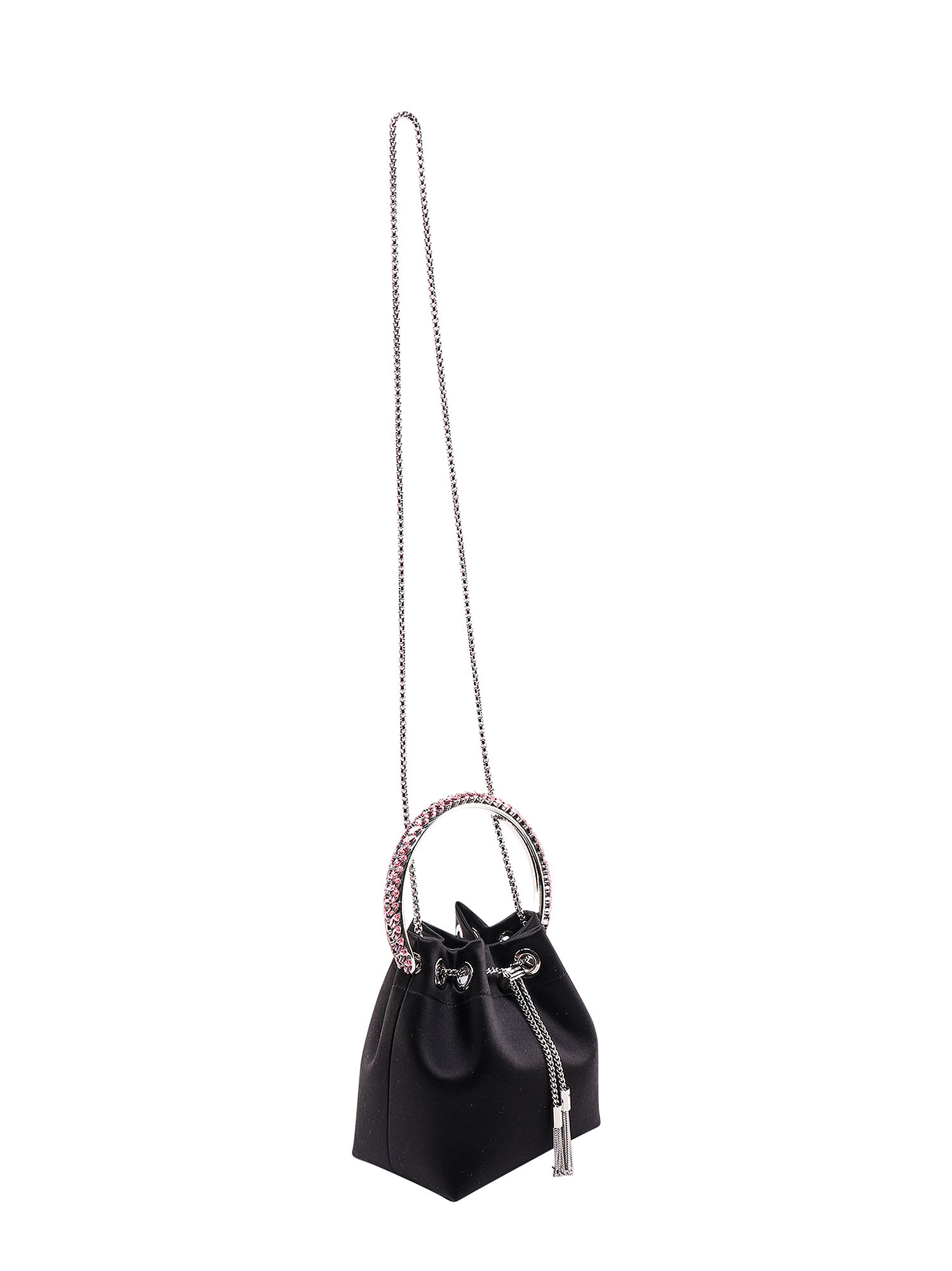 Shop Jimmy Choo Bon Bon Bucket Bag In Black