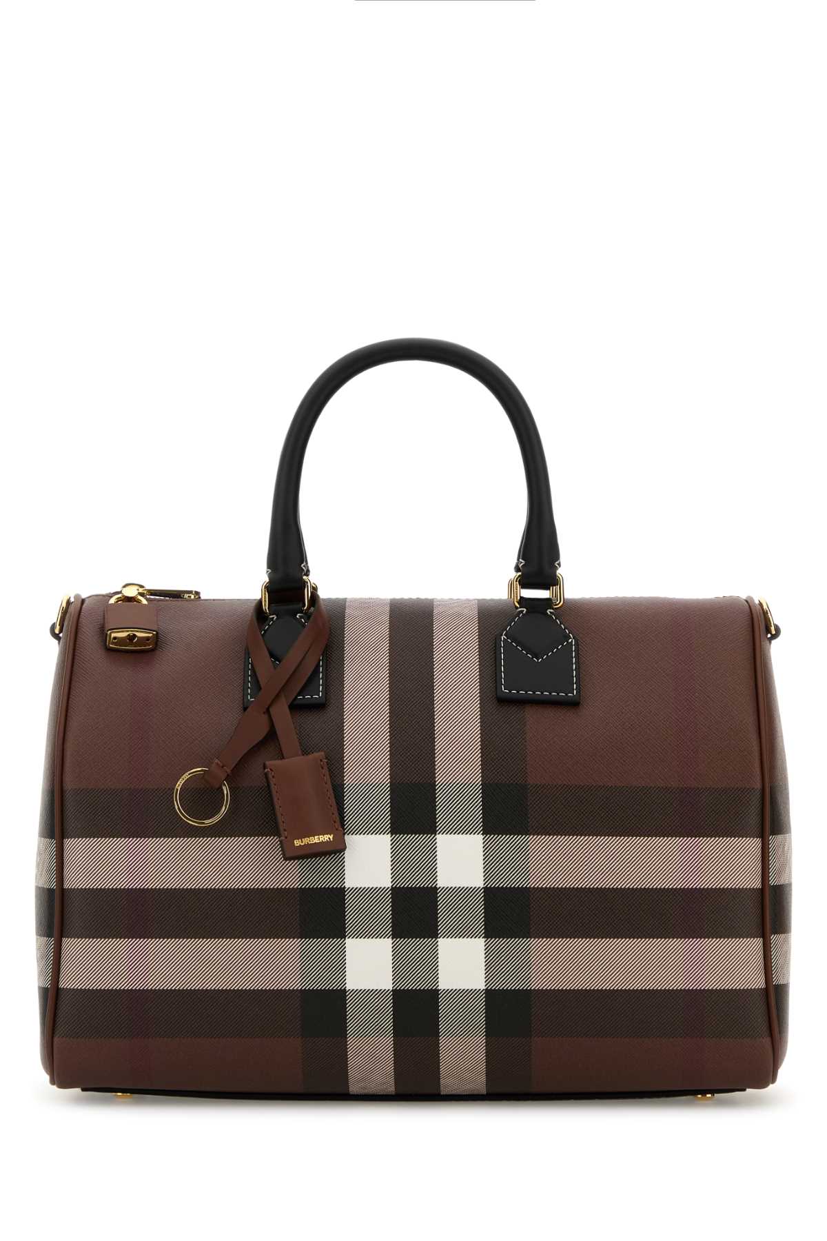 Burberry Printed Canvas Medium Check Handbag