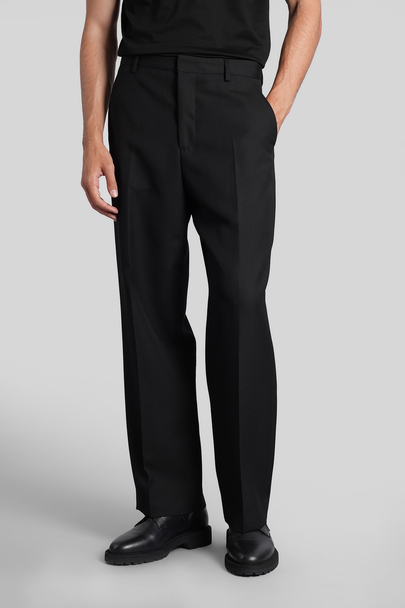 Costumein Alain Pants In Black Wool In Black