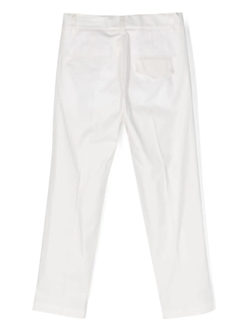 Shop Paolo Pecora Pantaloni Chino In White