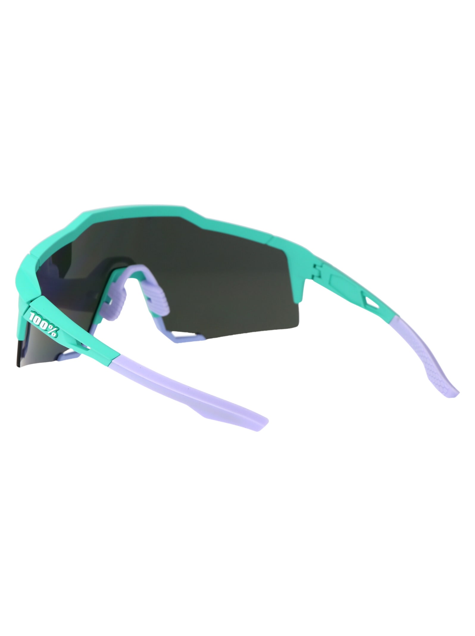 Shop 100% Speedcraft Sunglasses In Soft Tact Mint Hiper Lavender Mirror Lens